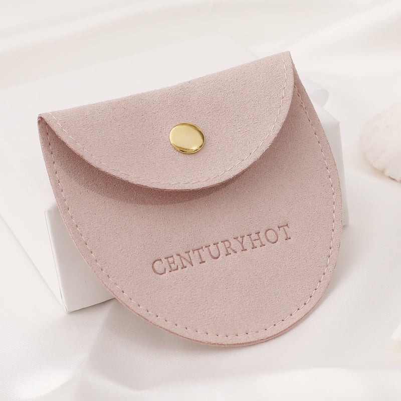 Personalized Embossed Microfiber Jewelry Bags, Custom Logo Packaging-zoom-