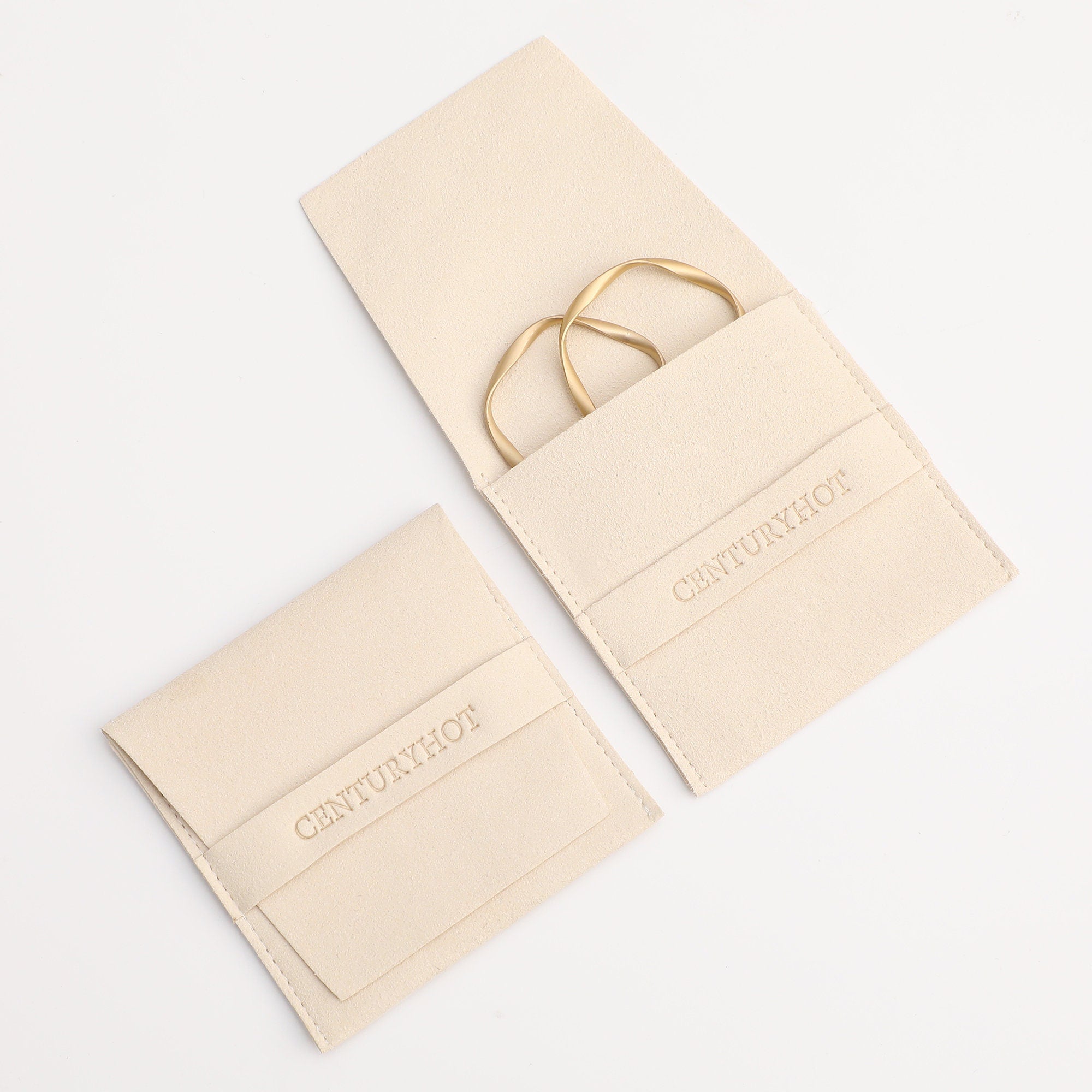Embossed Logo Microfiber Jewelry Bag - Custom Packaging-zoom-5