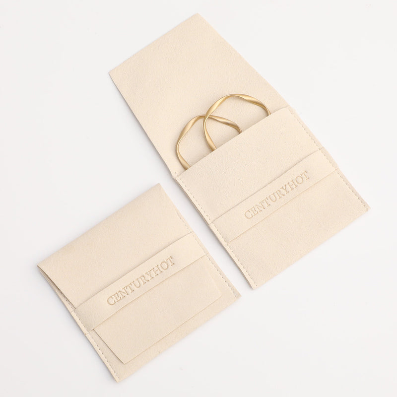 Embossed Logo Microfiber Jewelry Bag - Custom Packaging-zoom-