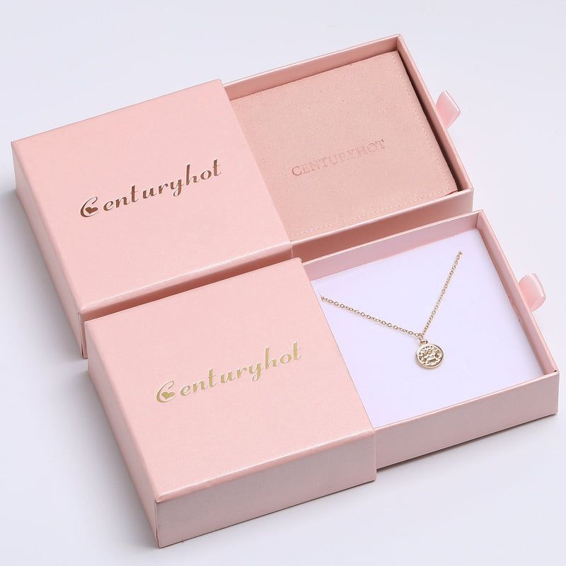 50 Pink Jewelry Box: Custom Logo, Chic Drawer Packaging-zoom-