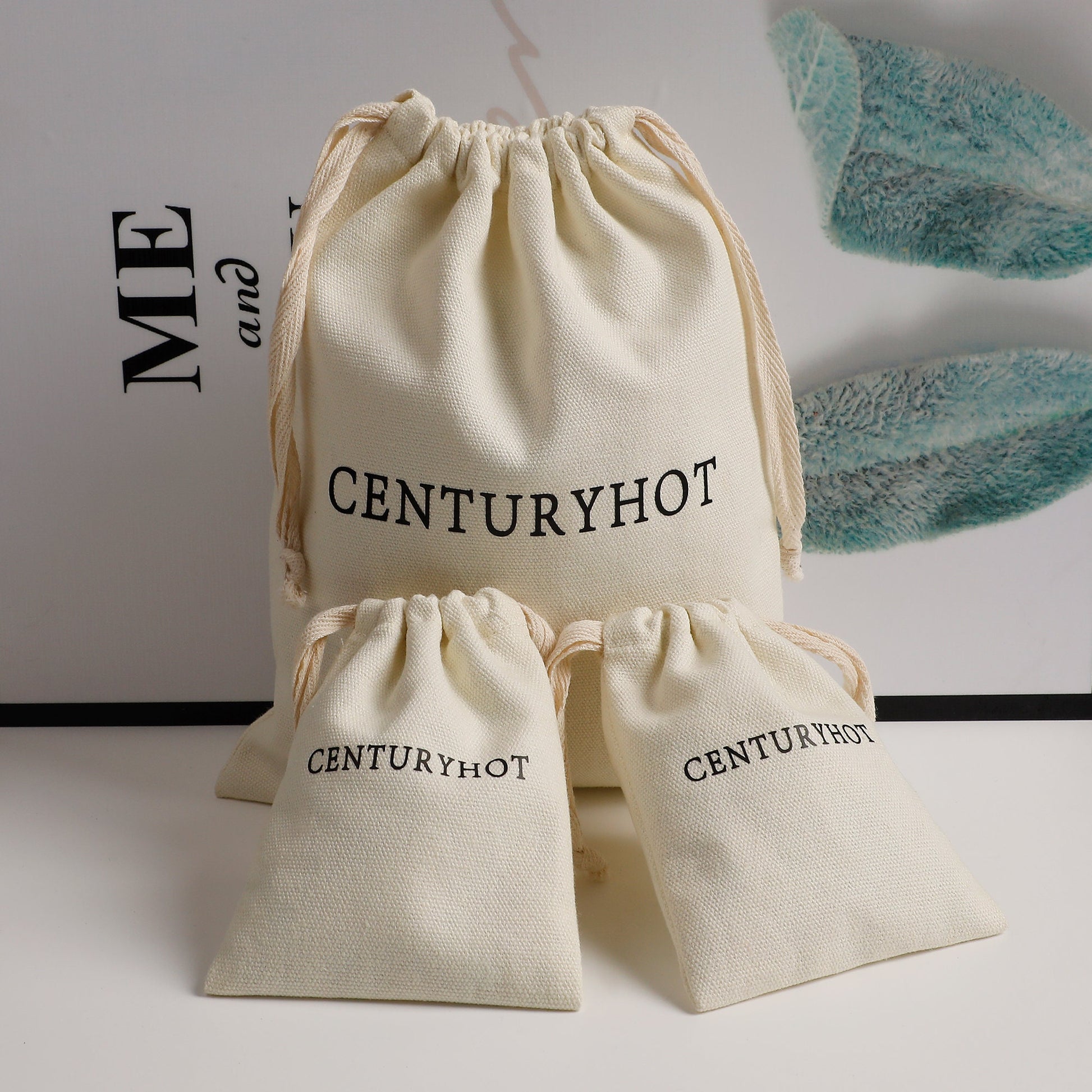 50 Canvas Drawstring Bags - Custom Logo Jewelry Packaging-8