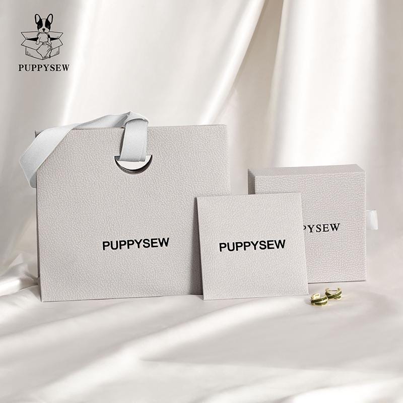 Customizable Jewelry Packaging Set, Paper Box, Bag, Polishing Cloth-zoom-6