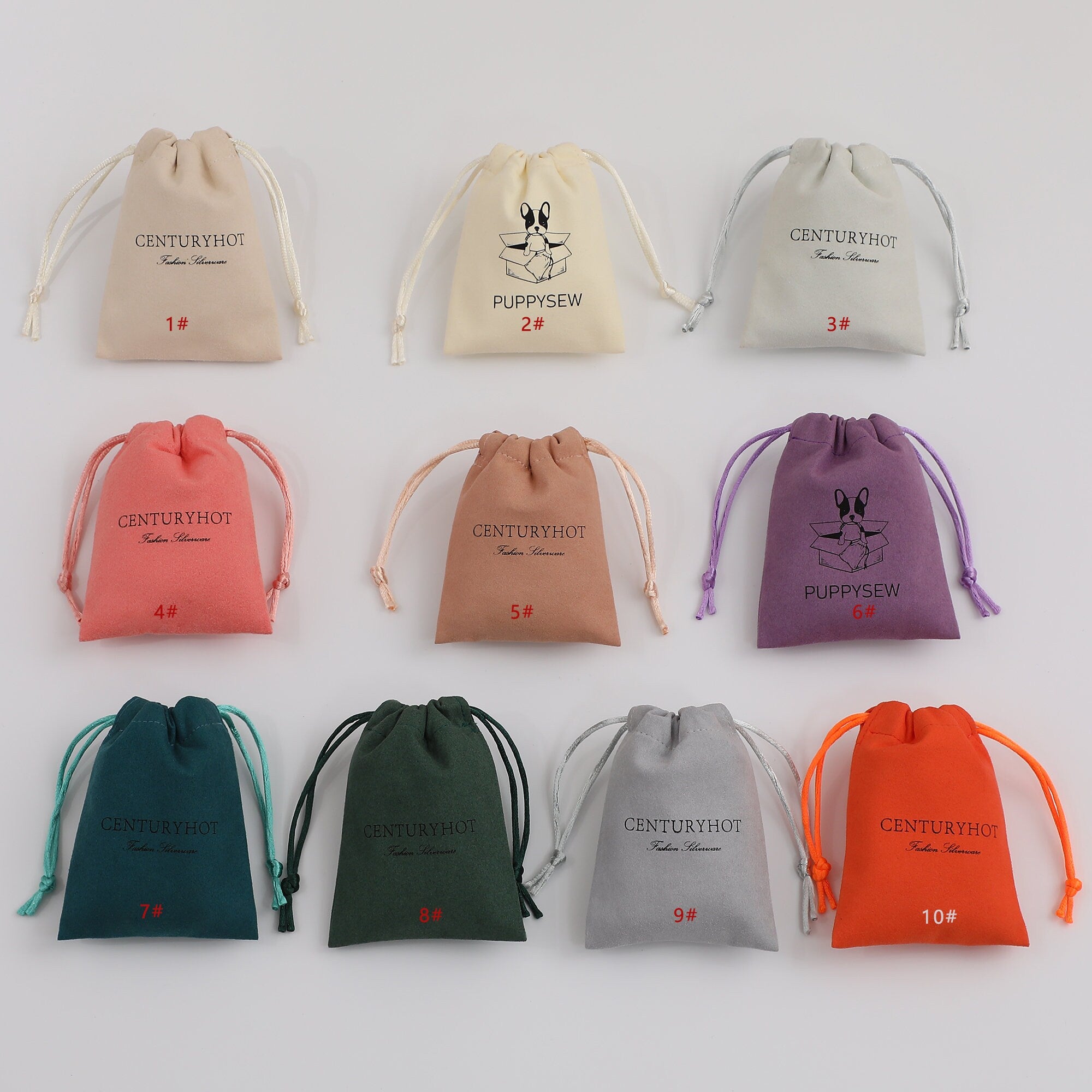 Personalized Microfiber Drawstring Bag, Custom Logo Jewelry Packaging-zoom-10