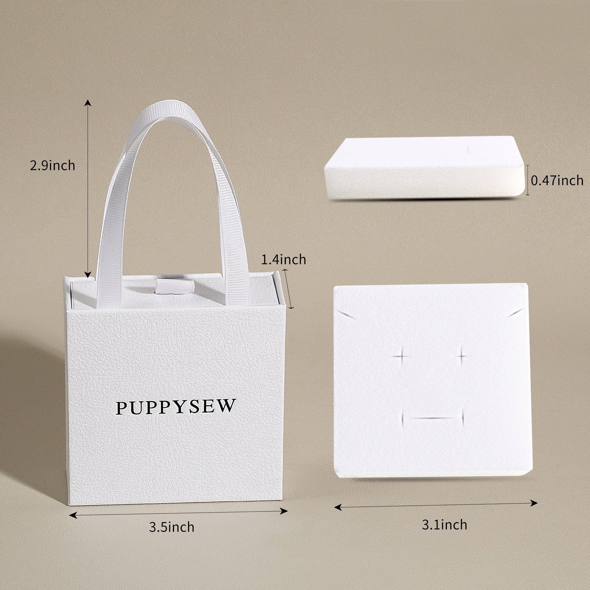 Customizable Jewelry Gift Box with Handle, 9x9x3.5cm-zoom-9