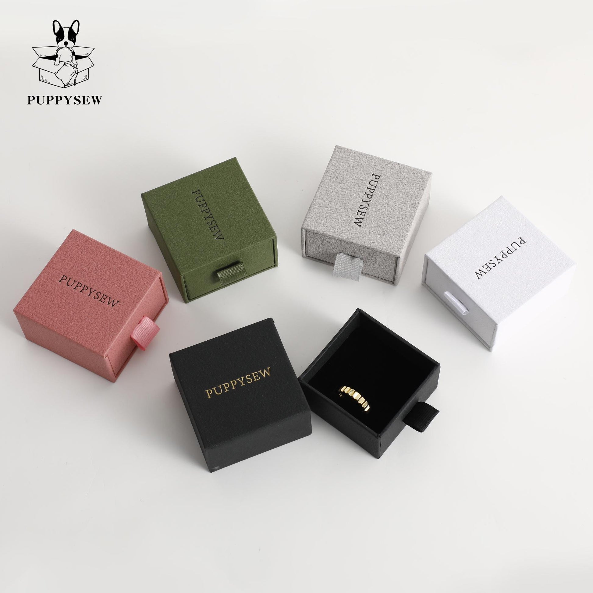 Drawer-Style Jewelry Gift Box, Custom Logo Packaging (9x9x3.5cm)-6