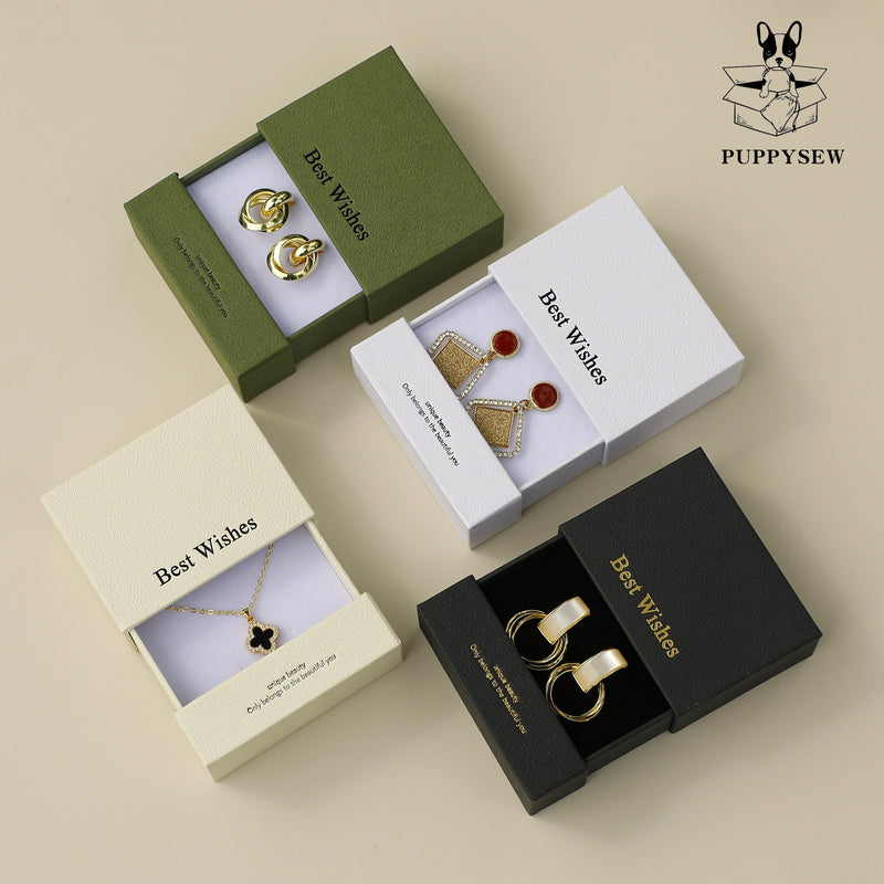 Customizable Logo Jewelry Box: Necklace, Ring, Earring Gift Packaging-zoom-