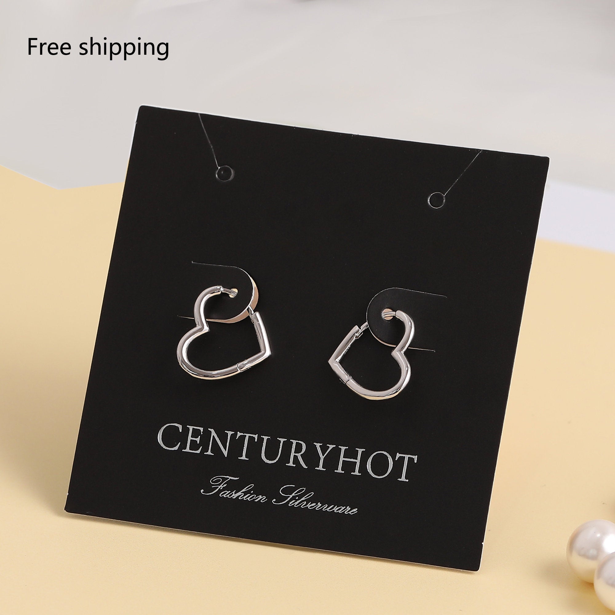 Custom Logo Jewelry Display Cards, Personalized Necklace & Earring Packaging