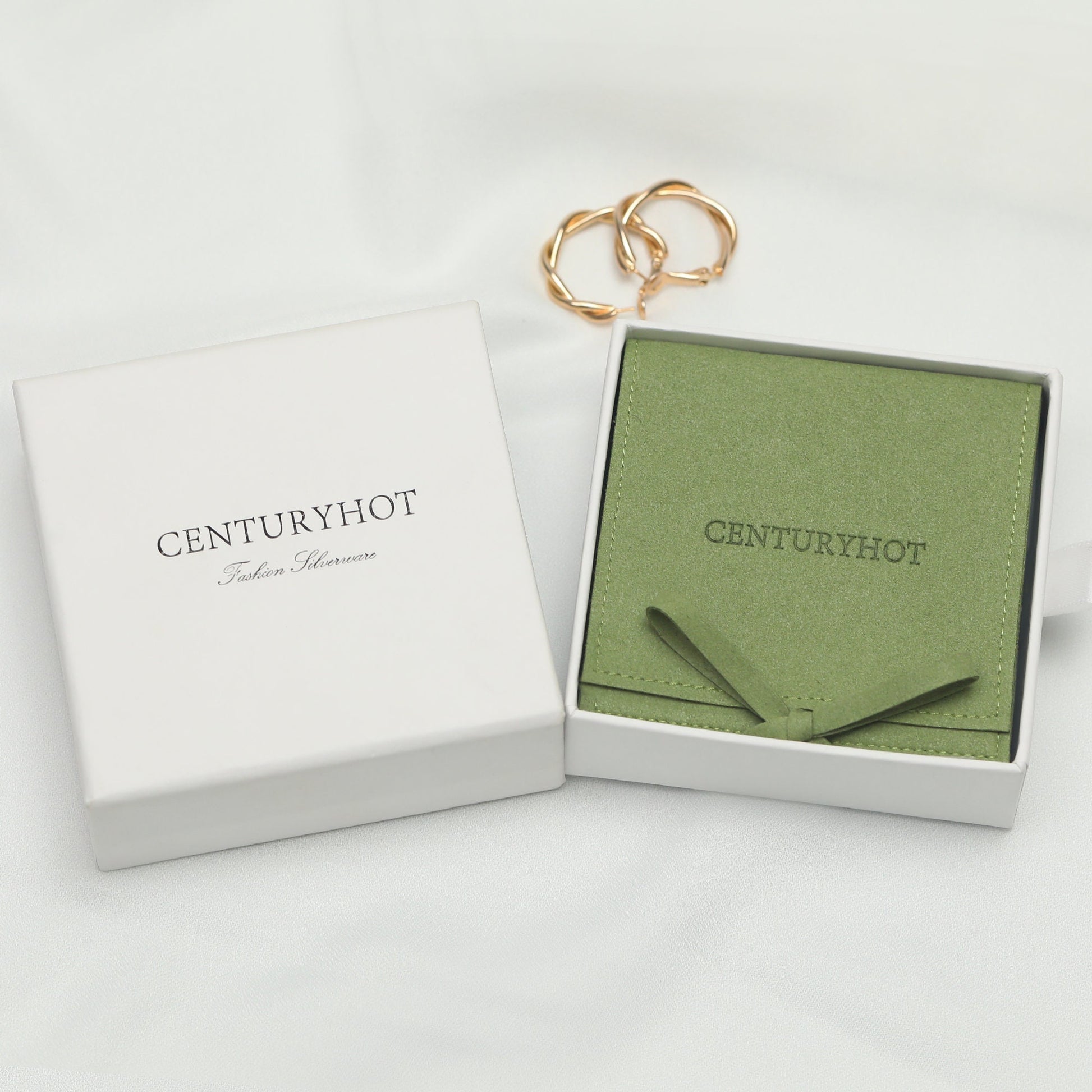 Grass Green Microfiber Jewelry Envelope Bags, Custom Logo-4