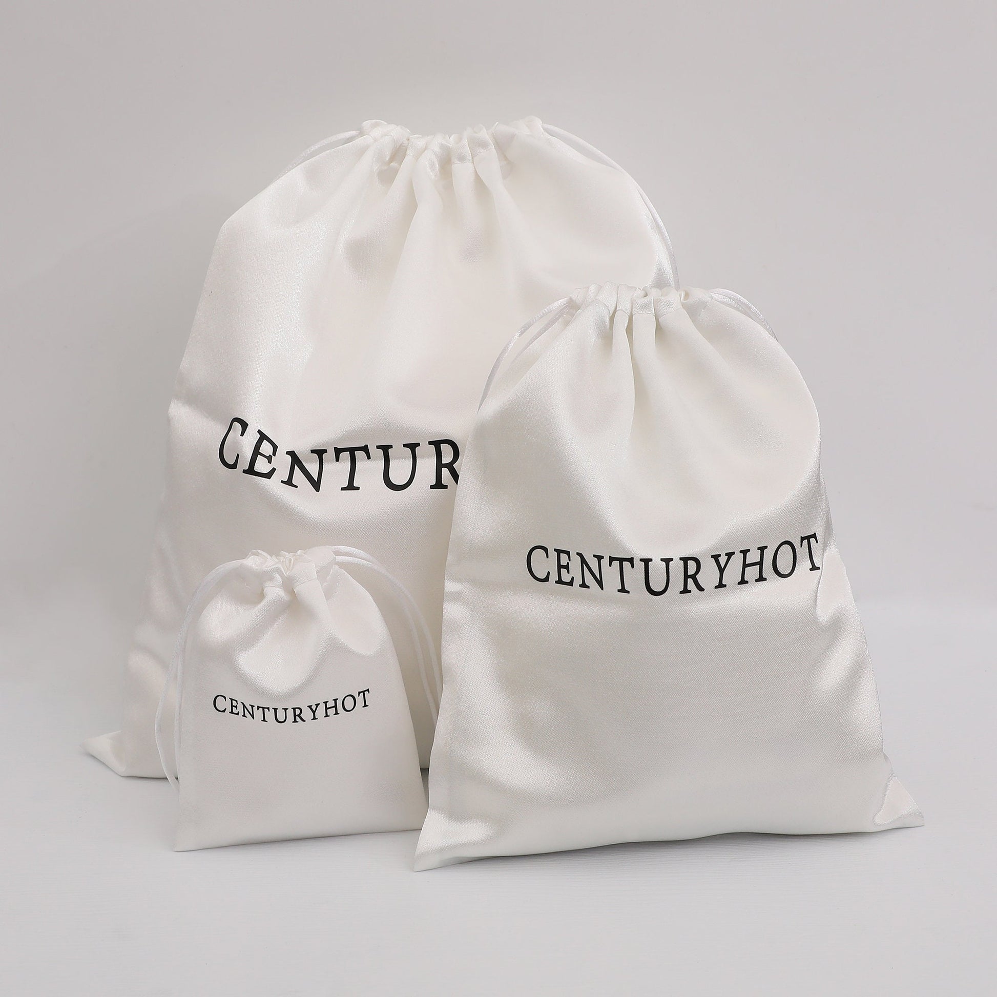 Custom Satin Drawstring Bags, Personalized Logo Printing, Jewelry Packaging-1