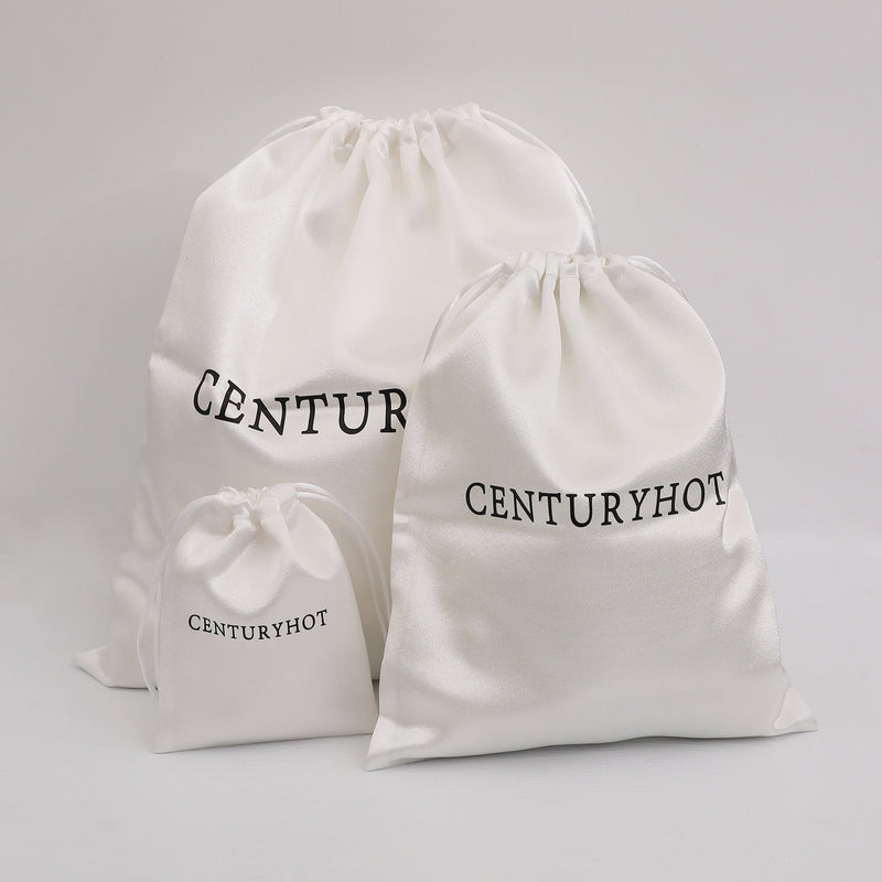 Custom Satin Drawstring Bags, Personalized Logo Printing, Jewelry Packaging-zoom-