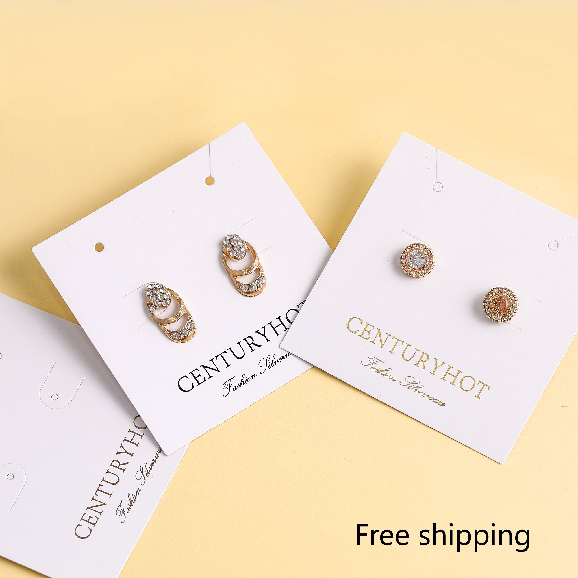 Custom Logo Jewelry Packaging Cards, Personalized Display Tags, 100pcs-zoom-1