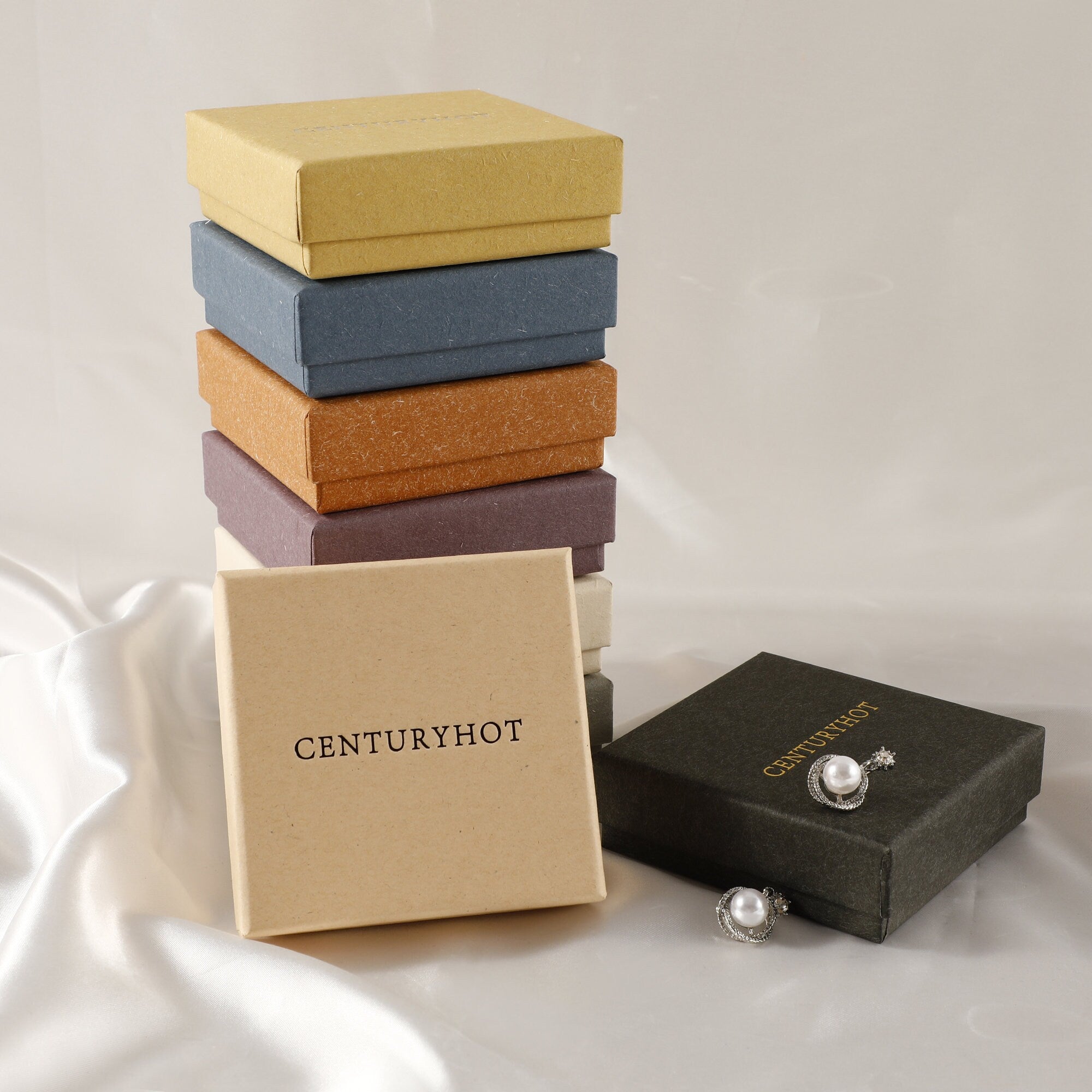 Custom Logo Jewelry Box - Necklace, Earrings, Ring Packaging-zoom-4