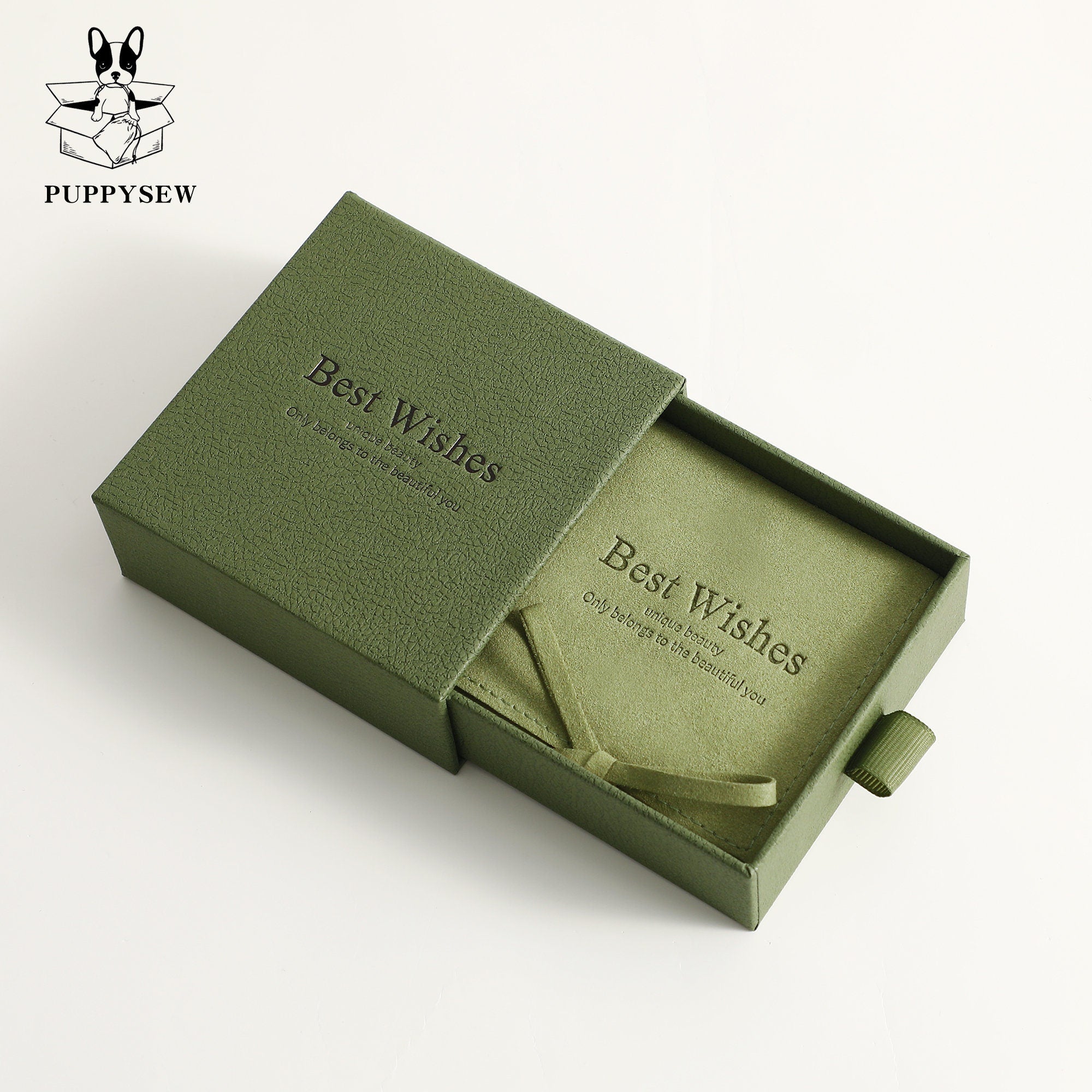 Jewelry Gift Box Set: Microfiber Bag, Customizable Logo