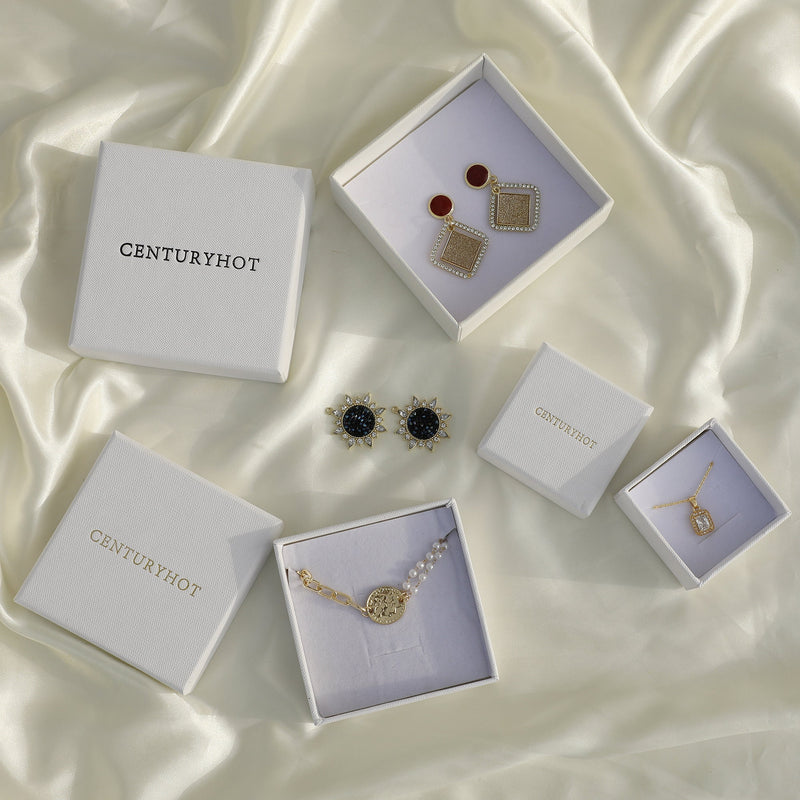 50 Pcs Custom Logo Jewelry Gift Box: Ring, Necklace, Bracelet-zoom-