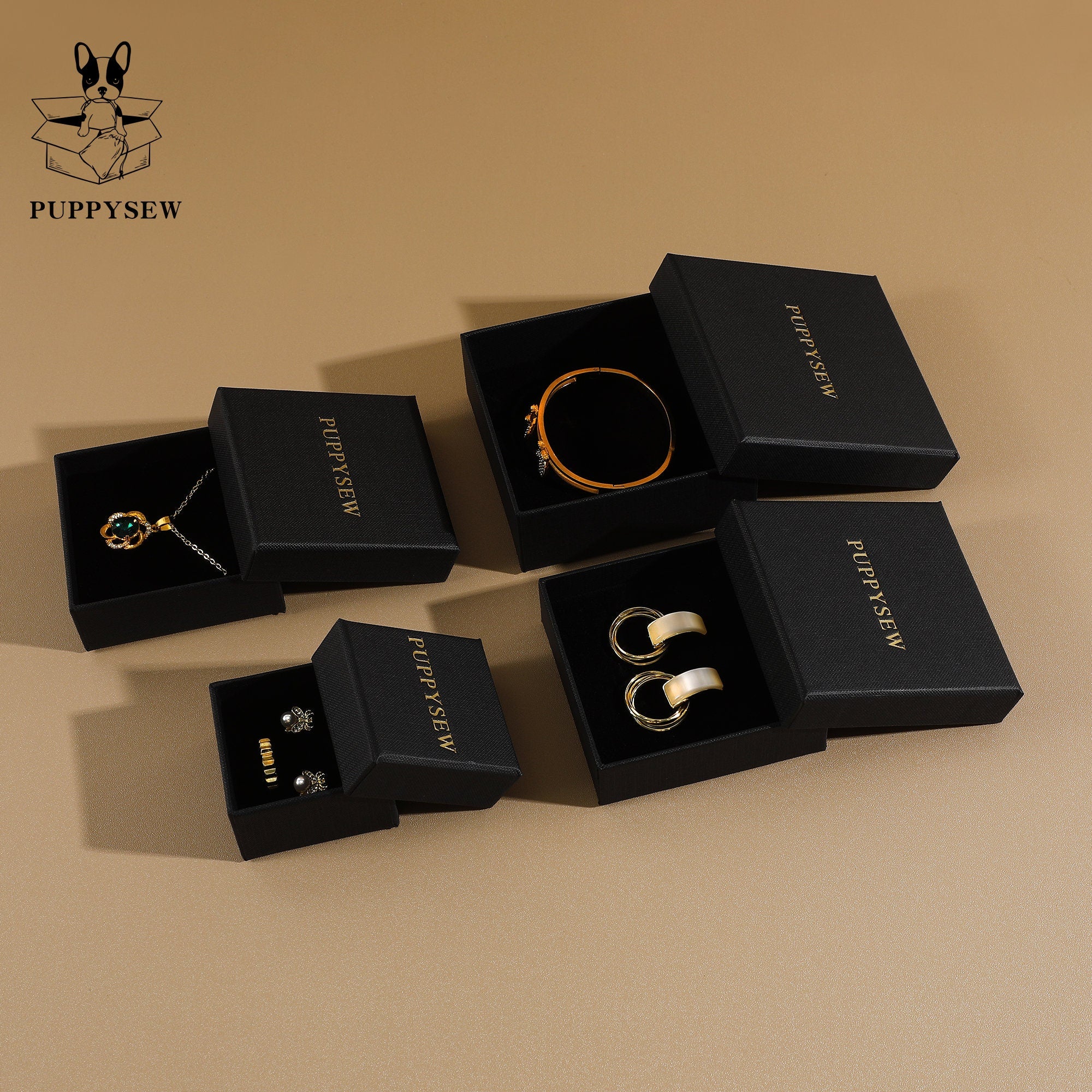 50 Custom Logo Jewelry Boxes: Necklace, Ring, Earring Packaging-zoom-7