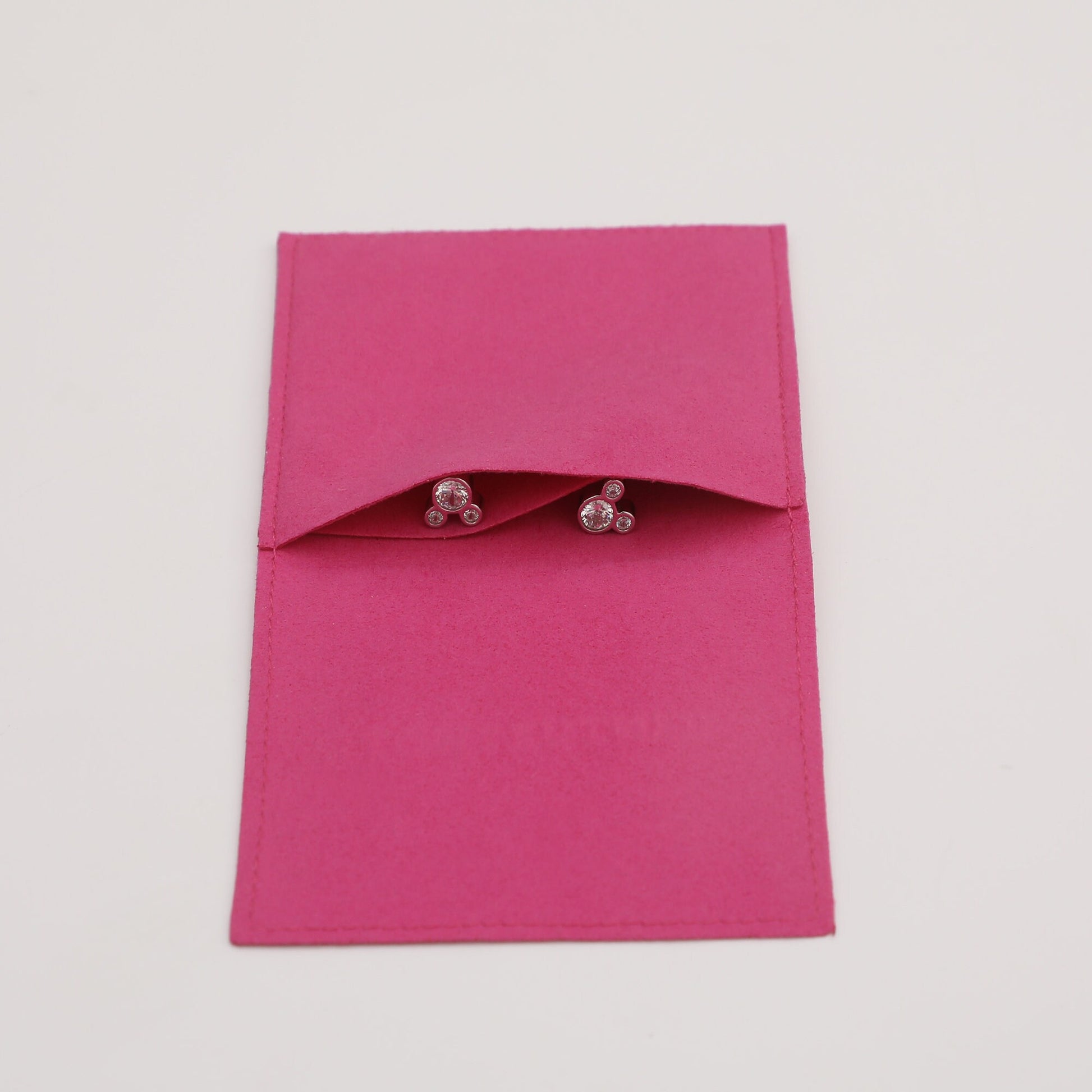 Embossed Logo Microfiber Jewelry Pouch - Custom Packaging Bag (50pcs)-4