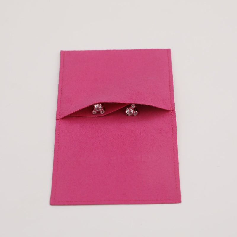 Embossed Logo Microfiber Jewelry Pouch - Custom Packaging Bag (50pcs)-zoom-