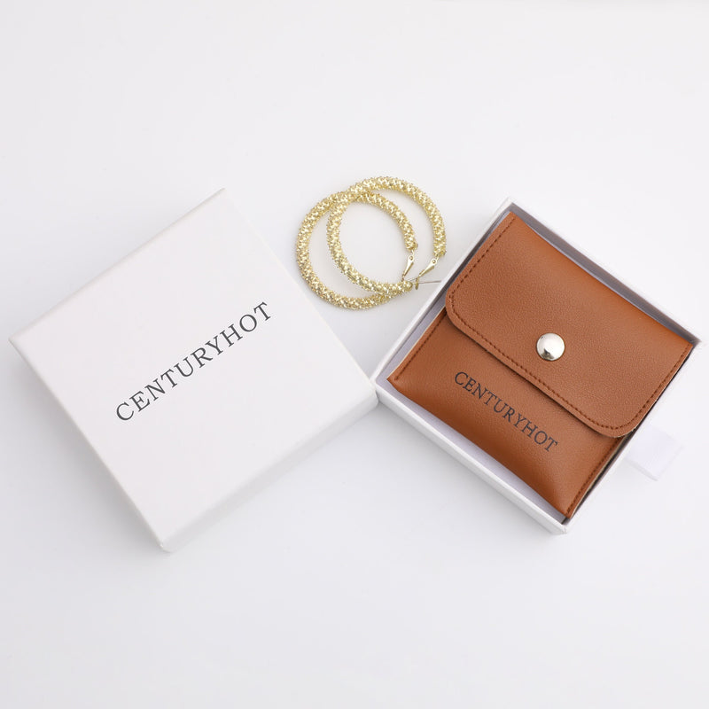 Customizable Logo Jewelry Box Set, Faux Leather Bag (50pcs)-zoom-
