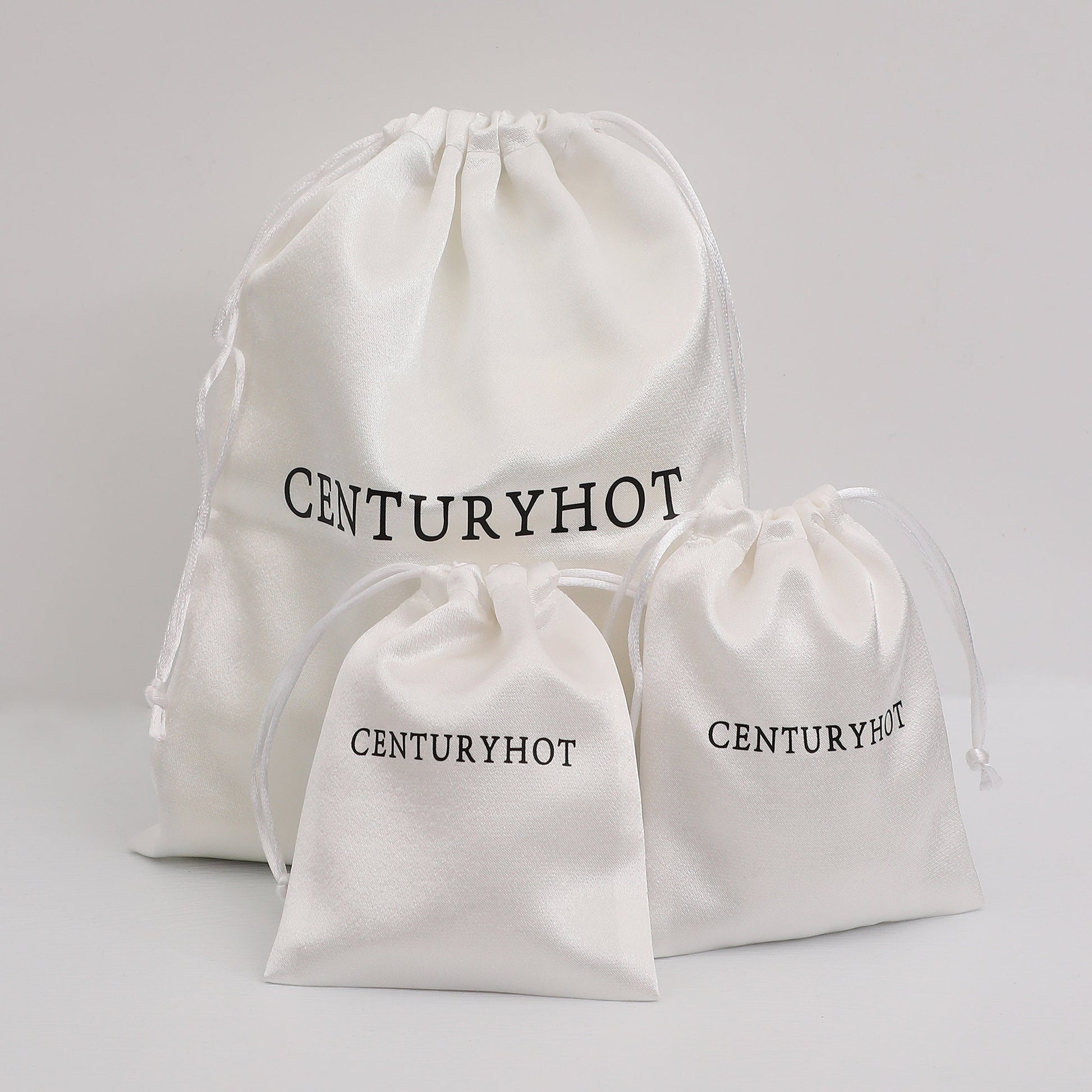Custom Satin Drawstring Bags, Personalized Logo Printing, Jewelry Packaging-5