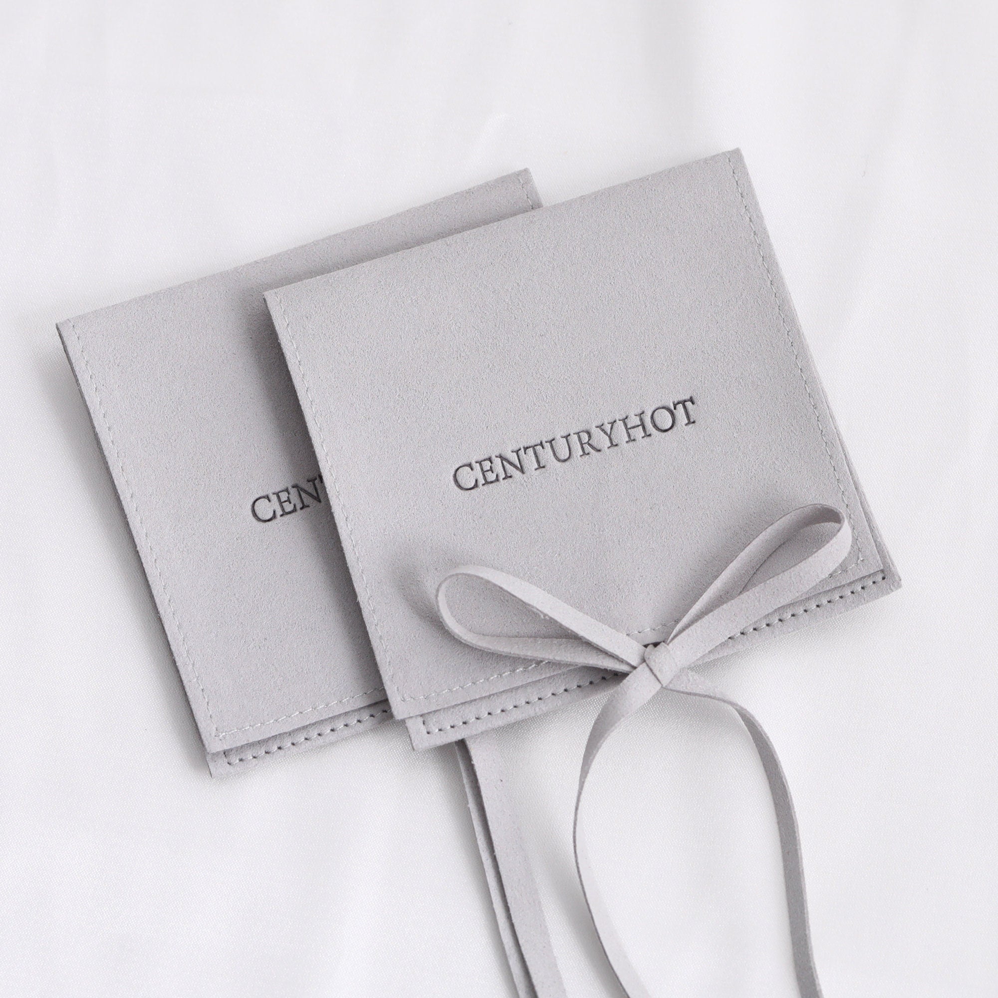 Personalized Microfiber Jewelry Bags, Embossed Logo Packaging-zoom-5