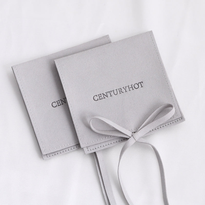 Personalized Microfiber Jewelry Bags, Embossed Logo Packaging-zoom-