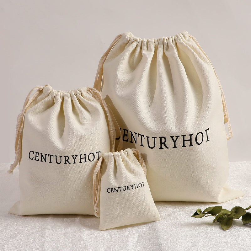 Custom Logo Cotton Drawstring Bag: Jewelry, Wedding Favor, Gift Sachet-zoom-