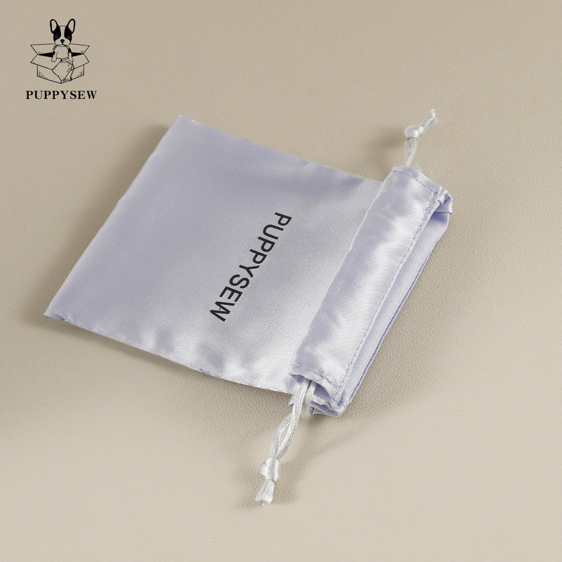 Personalized Satin Drawstring Pouch, Custom Logo Jewelry Packaging-zoom-