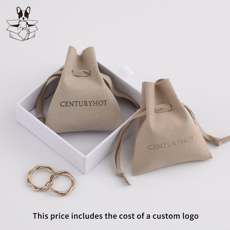 Personalized Microfiber Jewelry Bag with Custom Logo, Fashion Envelope (50 Pieces)-zoom-
