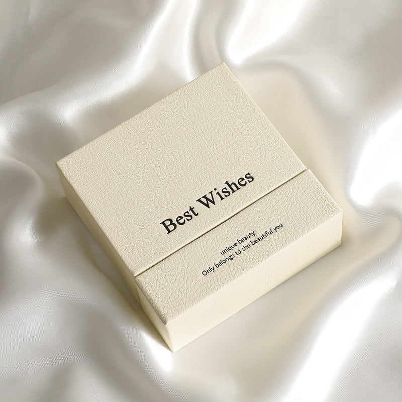 Customizable Jewelry Box, Necklace Ring Box with Sponge, Personalized Logo-zoom-