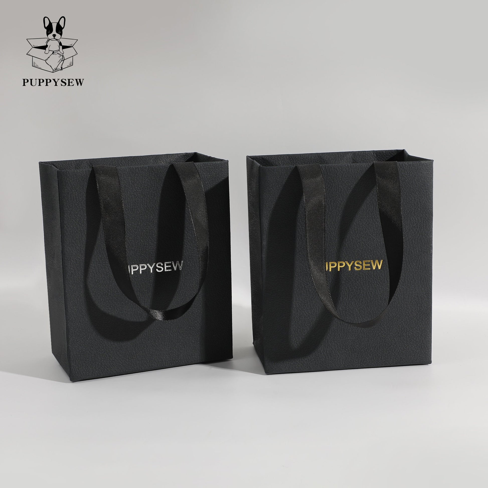 Custom Textured Paper Gift Bags, Personalized Logo Packaging-9