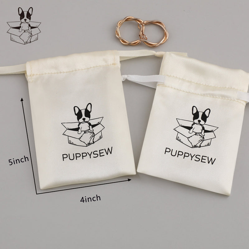 Custom Satin Drawstring Bag: Personalized Logo, Jewelry Packaging-zoom-