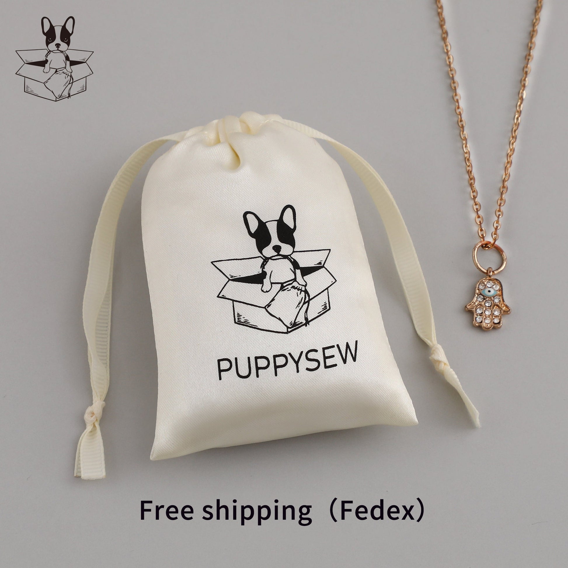 Custom Satin Drawstring Bag: Personalized Logo, Jewelry Packaging-4