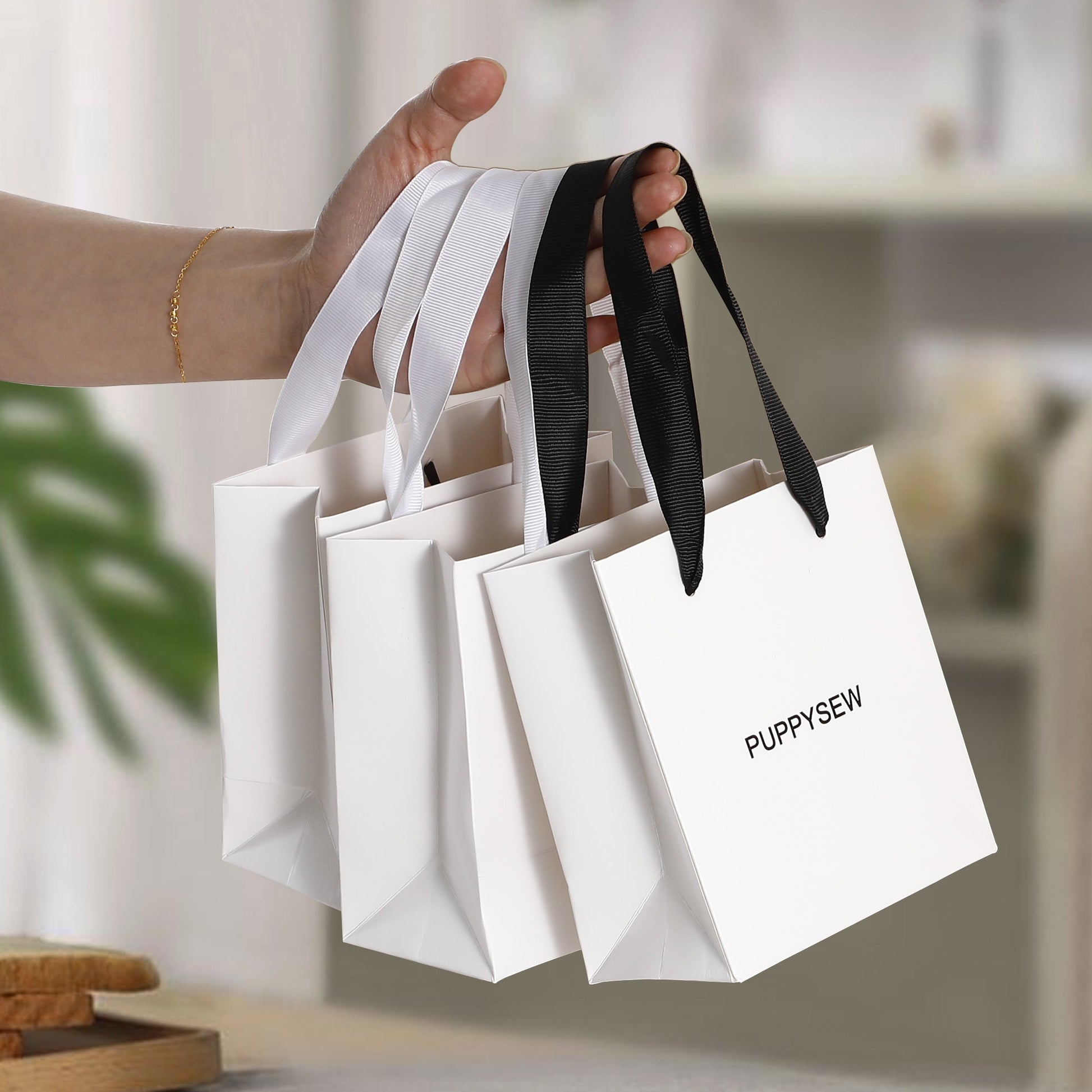 Custom Logo Paper Gift Bags, Retail Packaging-1