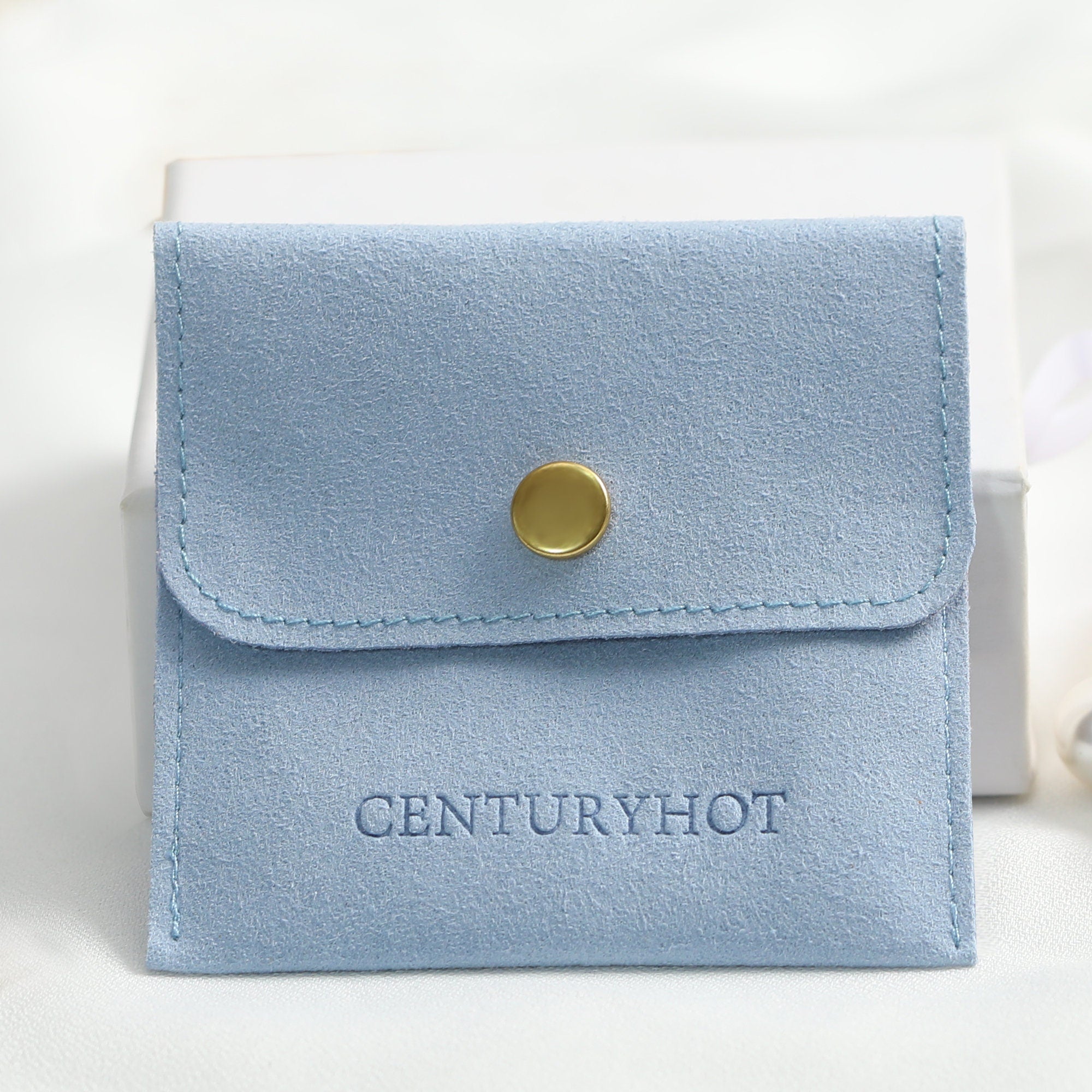 Custom Logo Microfiber Jewelry Bag with Button (50 Pieces)-zoom-8