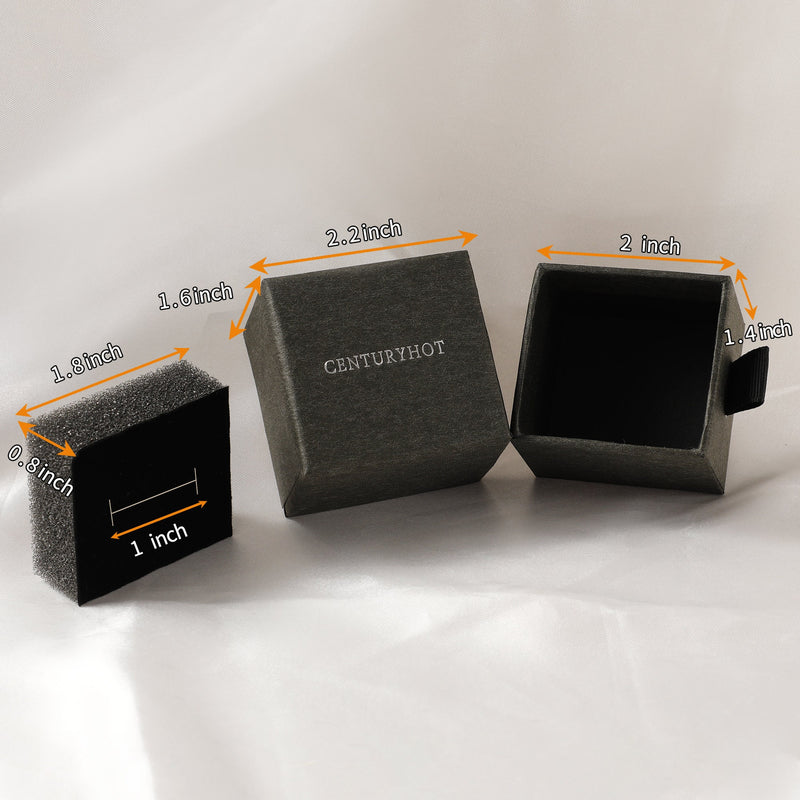 50 Personalized Logo Jewelry Gift Boxes with Sponge Pad-zoom-