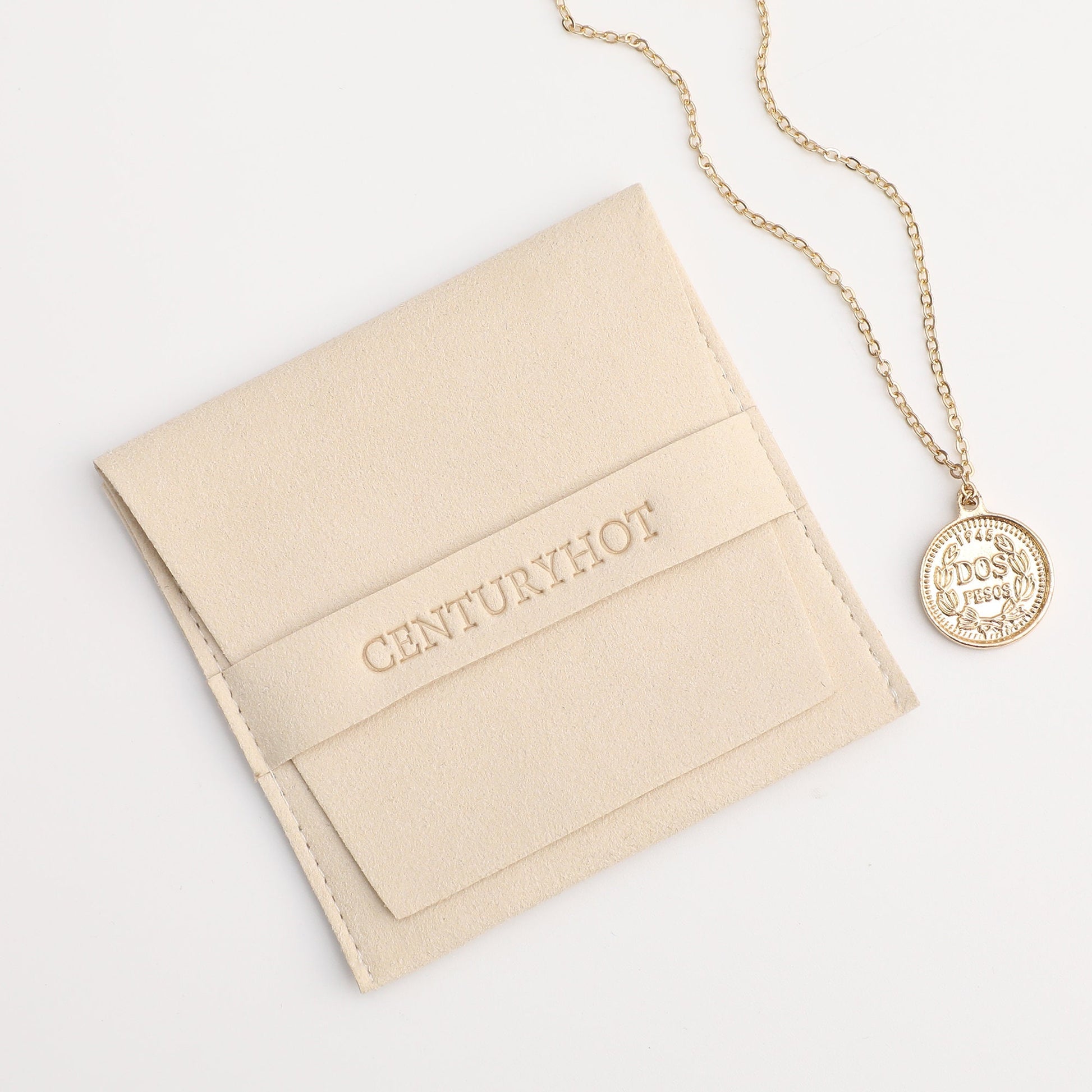 Embossed Logo Microfiber Jewelry Bag - Custom Packaging-8