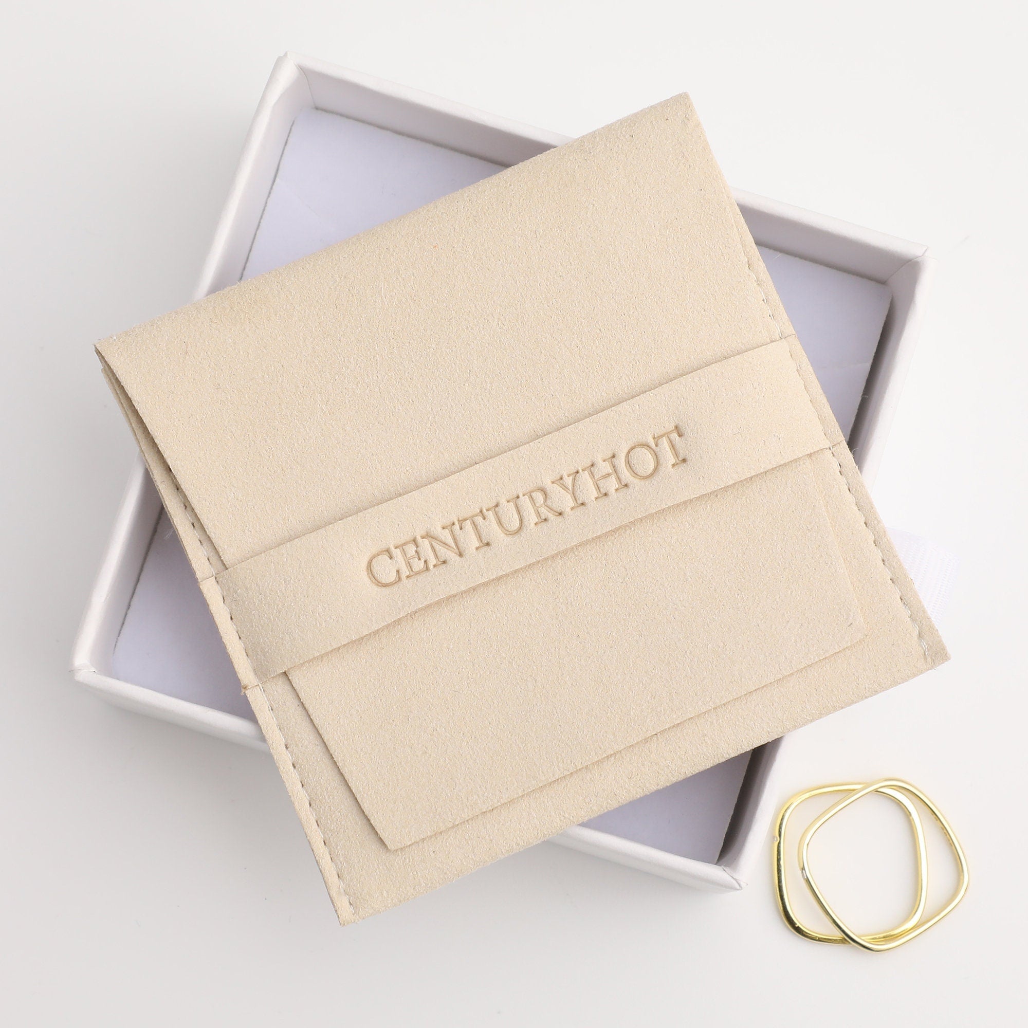 Embossed Logo Microfiber Jewelry Bag - Custom Packaging-zoom-6