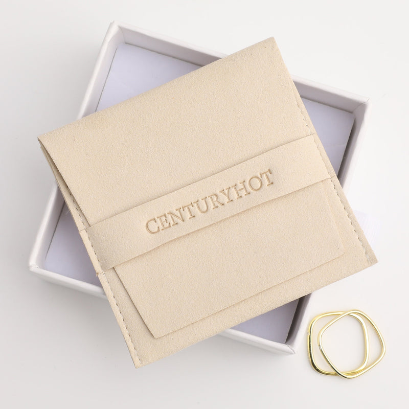 Embossed Logo Microfiber Jewelry Bag - Custom Packaging-zoom-