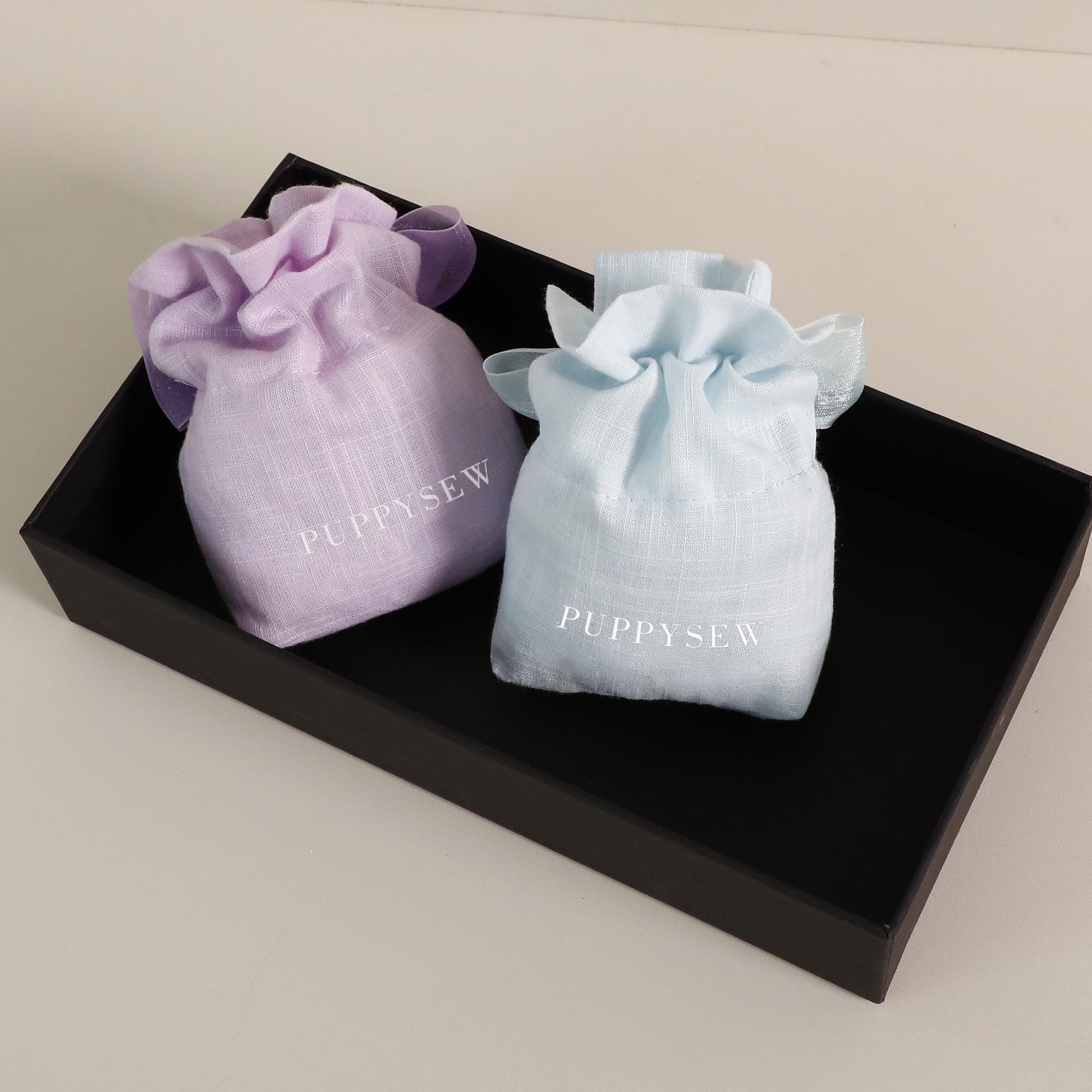 50pcs Custom Cotton Drawstring Bags – Eco Dye, Organza Tie-4