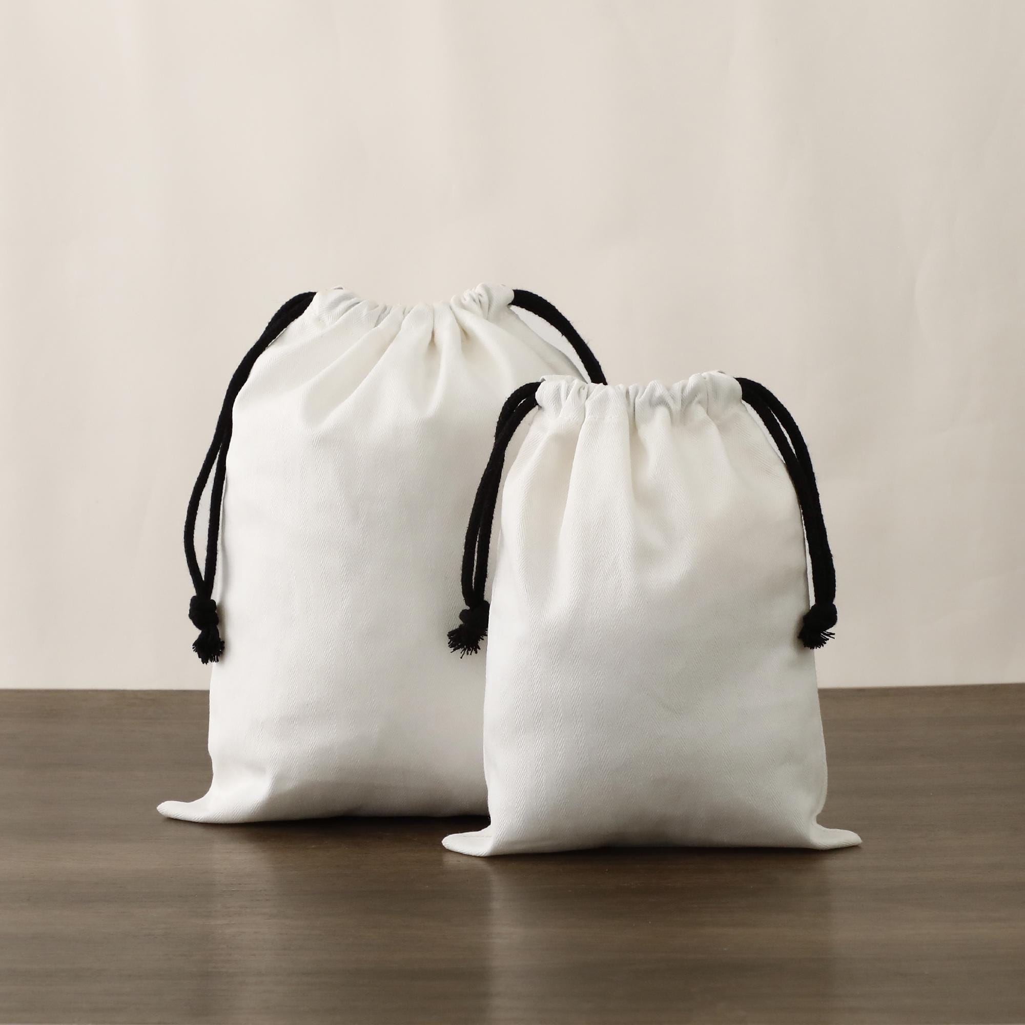 100 White Cotton Jewelry Bags – Custom Logo Gift Packaging-zoom-9
