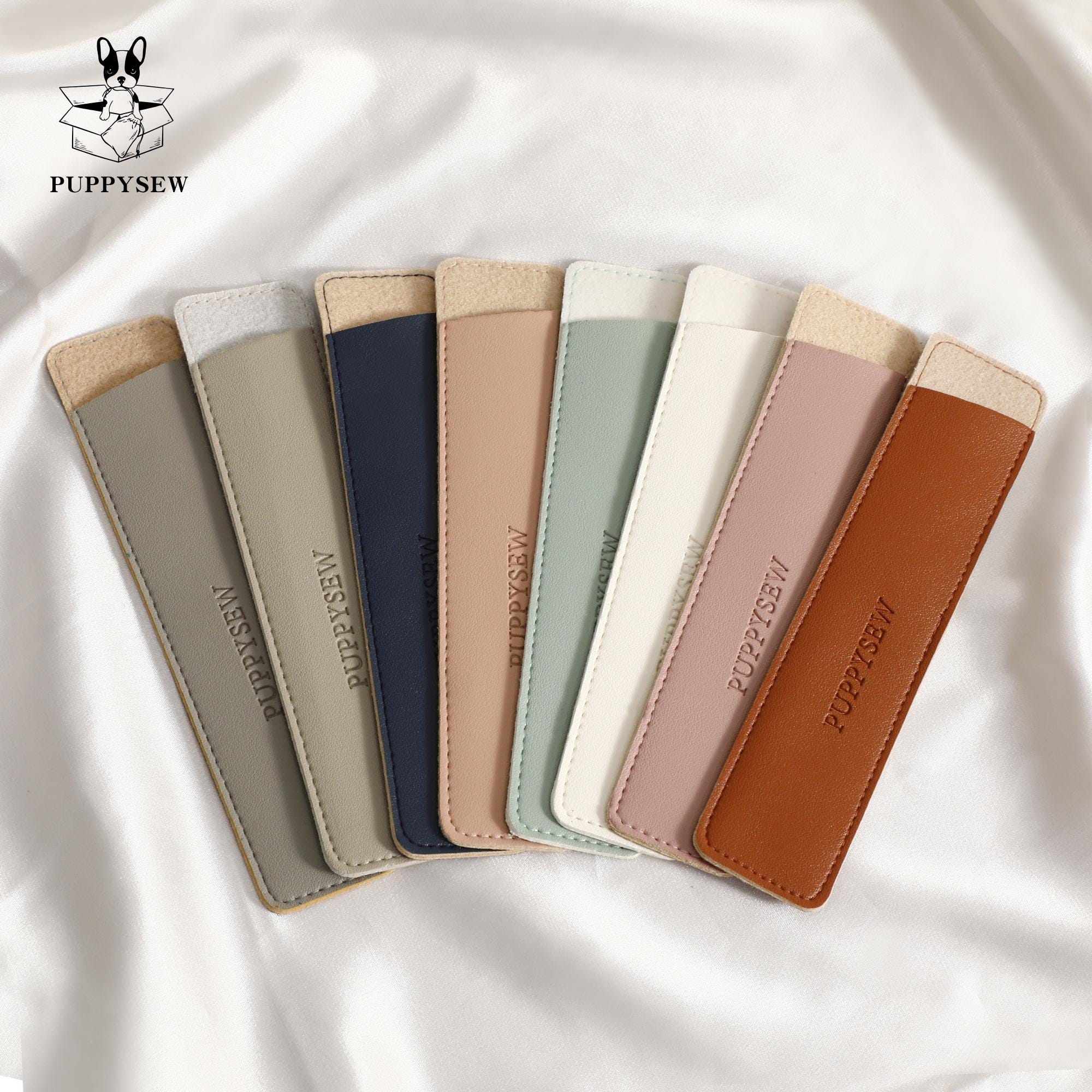 Embossed Faux Leather Pen or Makeup Brush Cover (50pcs)-zoom-7