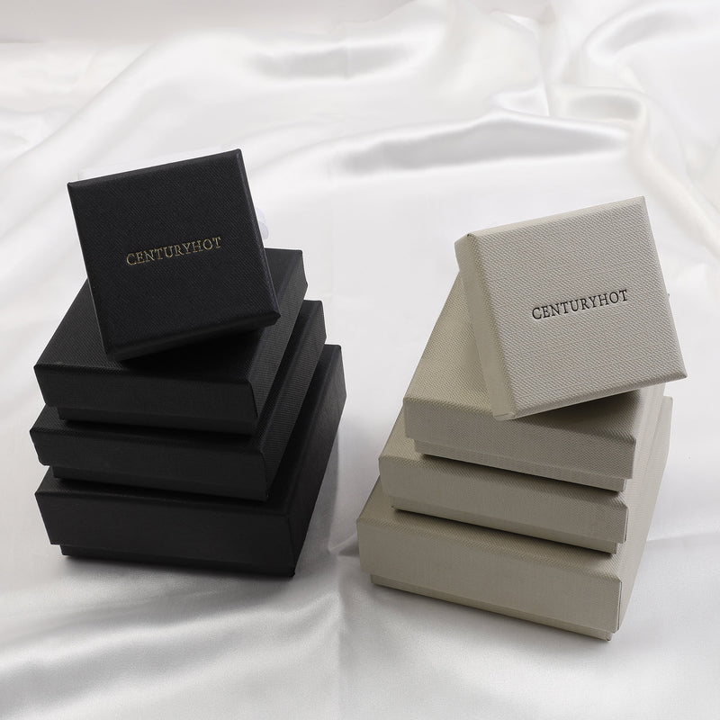 50pcs Custom Logo Jewelry Box with Snap Lid-zoom-