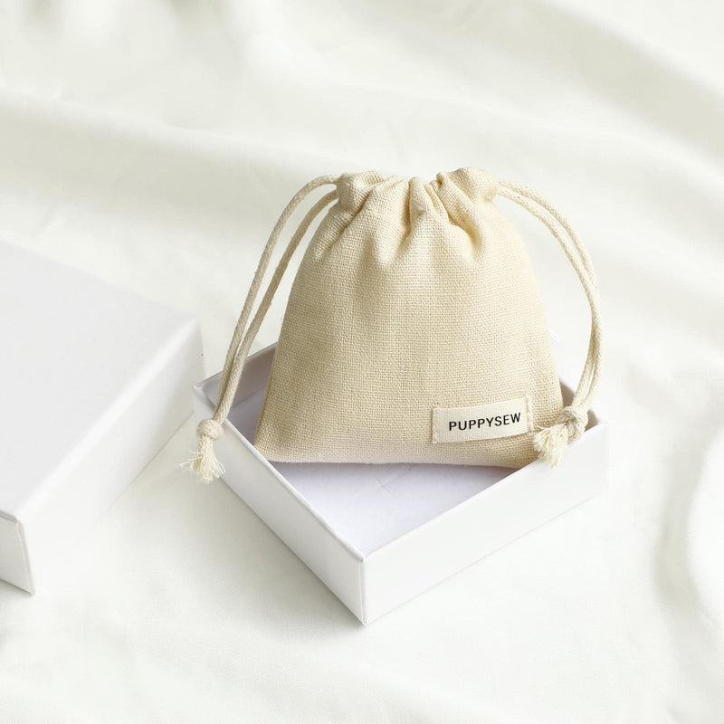 Customizable Cotton Canvas Drawstring Bag: Logo Jewelry Packaging-zoom-