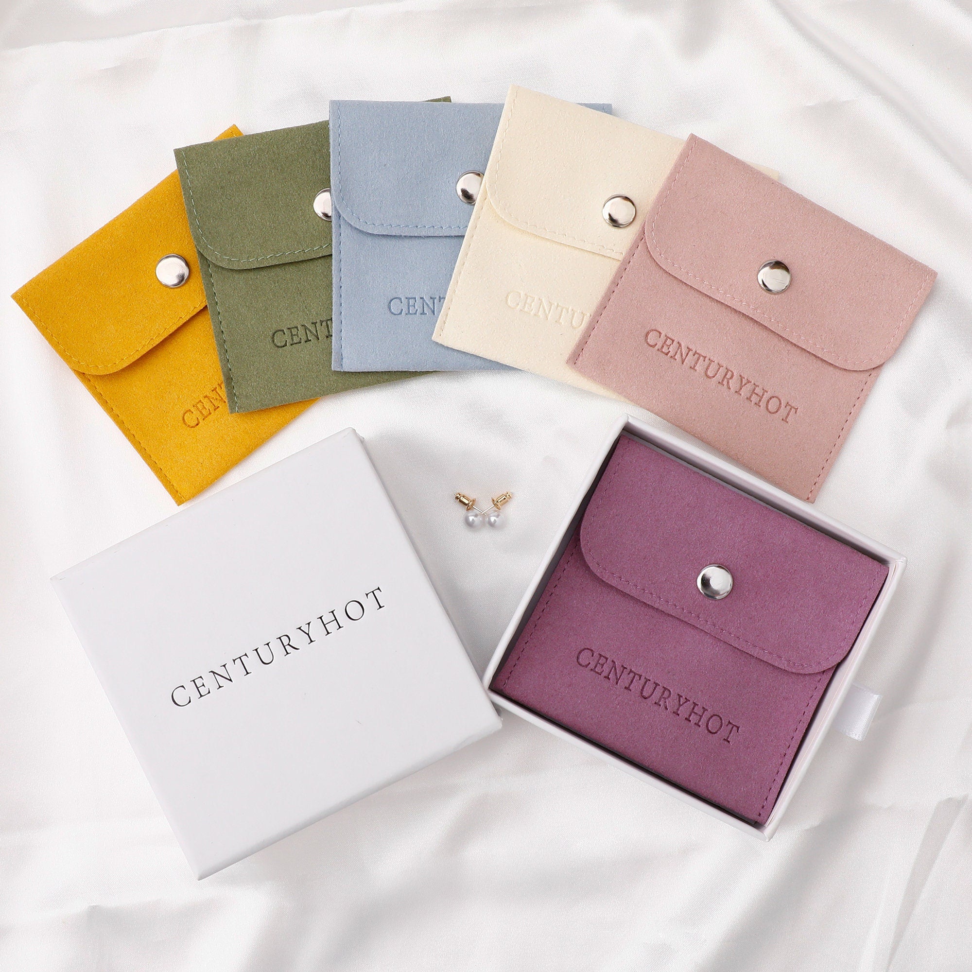 Personalized Microfiber Jewelry Bags with Logo, Fashion Packaging