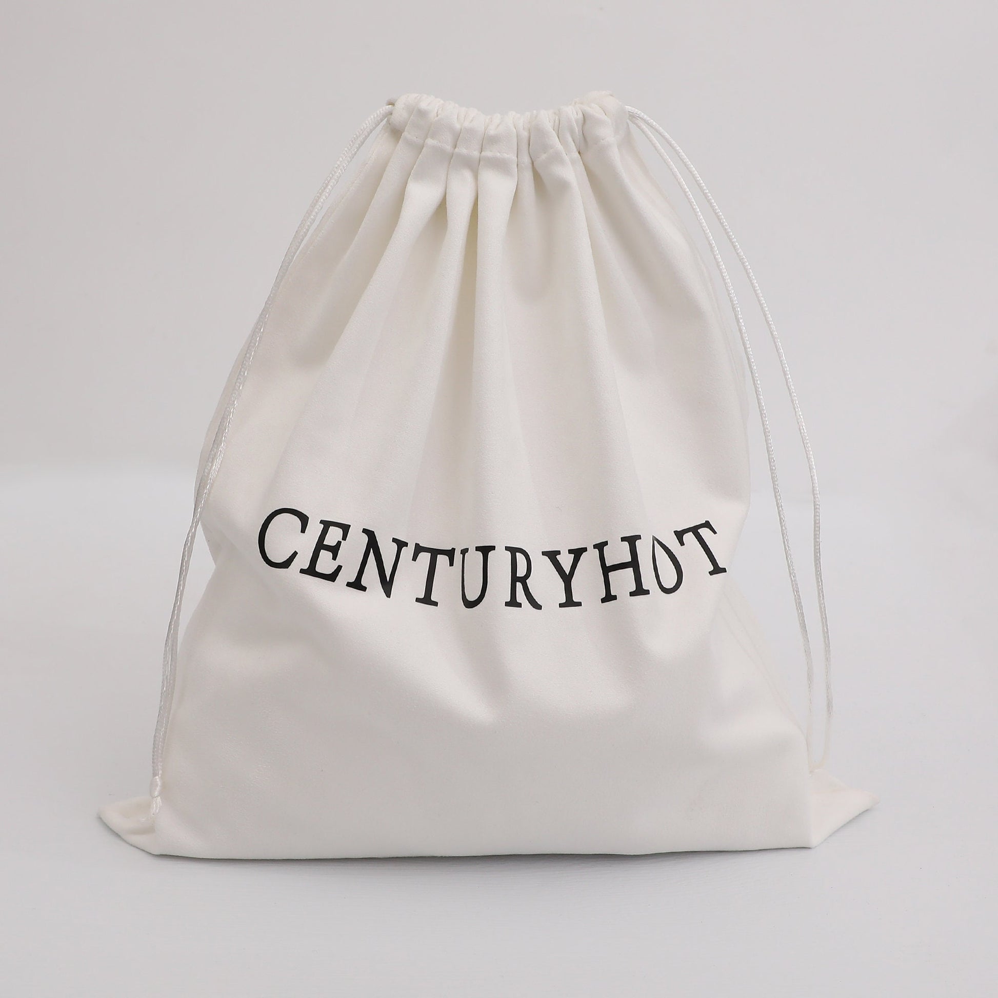 Personalized Logo Flannel Drawstring Bag, Custom Jewelry Pouch-5