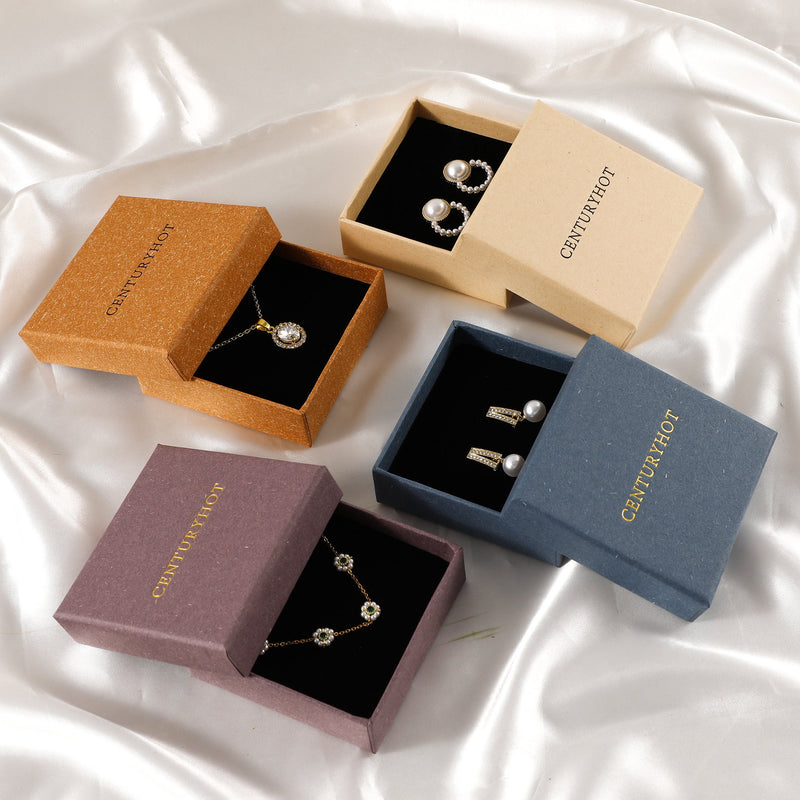 Custom Logo Jewelry Box - Necklace, Earrings, Ring Packaging-zoom-