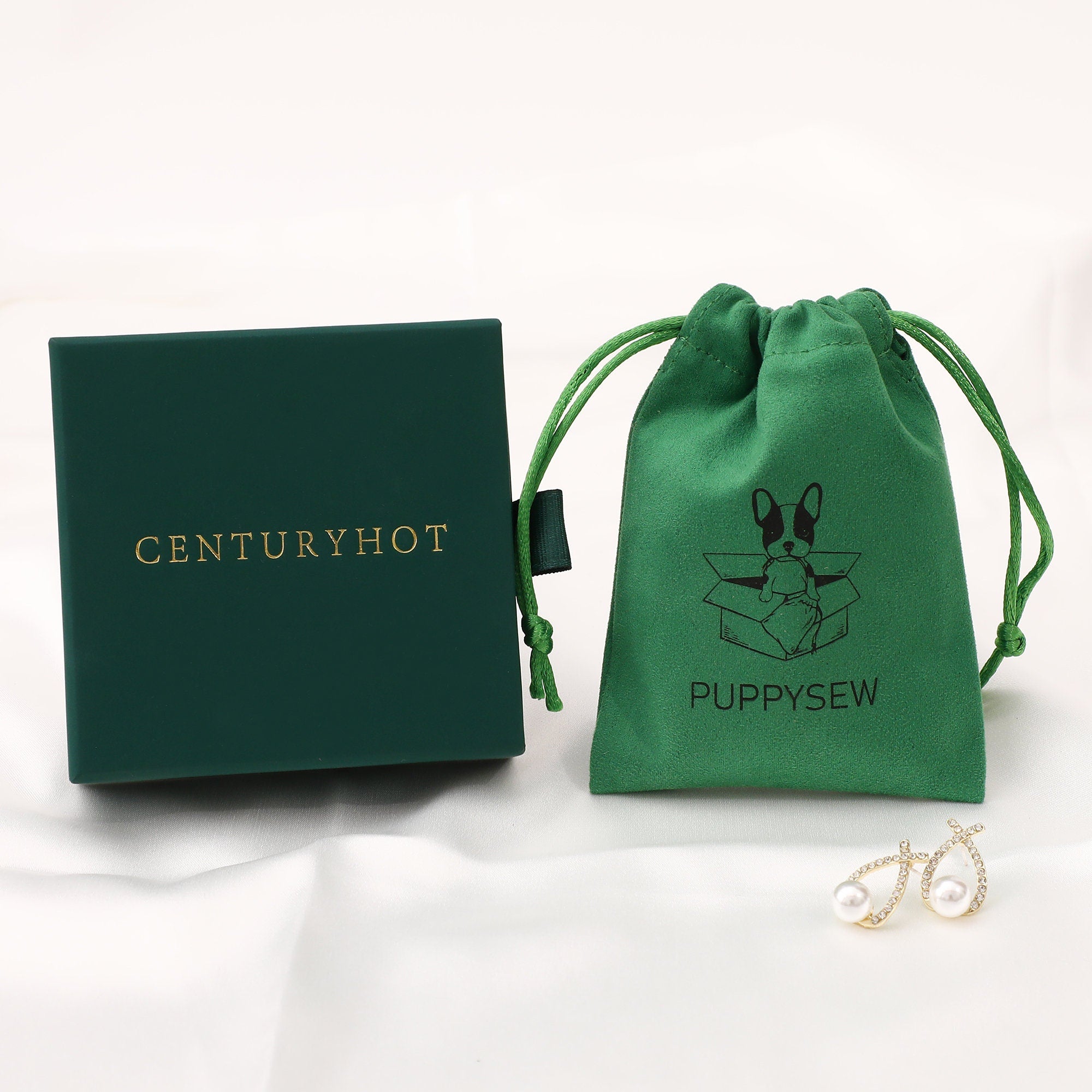 Custom Logo Jewelry Box and Bag Set, Personalized Packaging-zoom-1