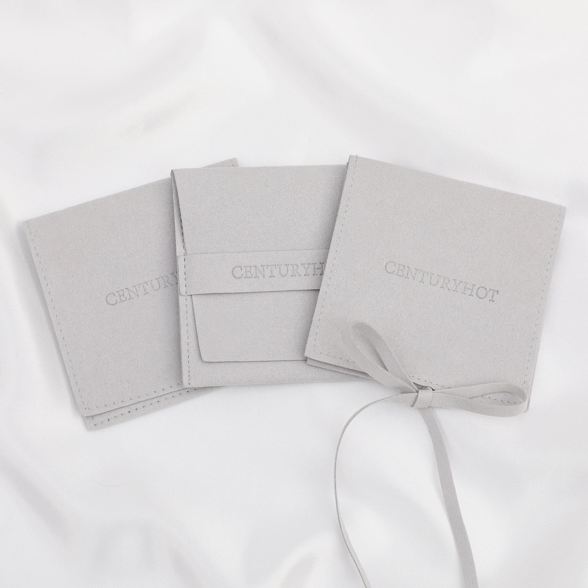 Personalized Microfiber Jewelry Bag, Custom Logo Packaging (50 Pieces)-6