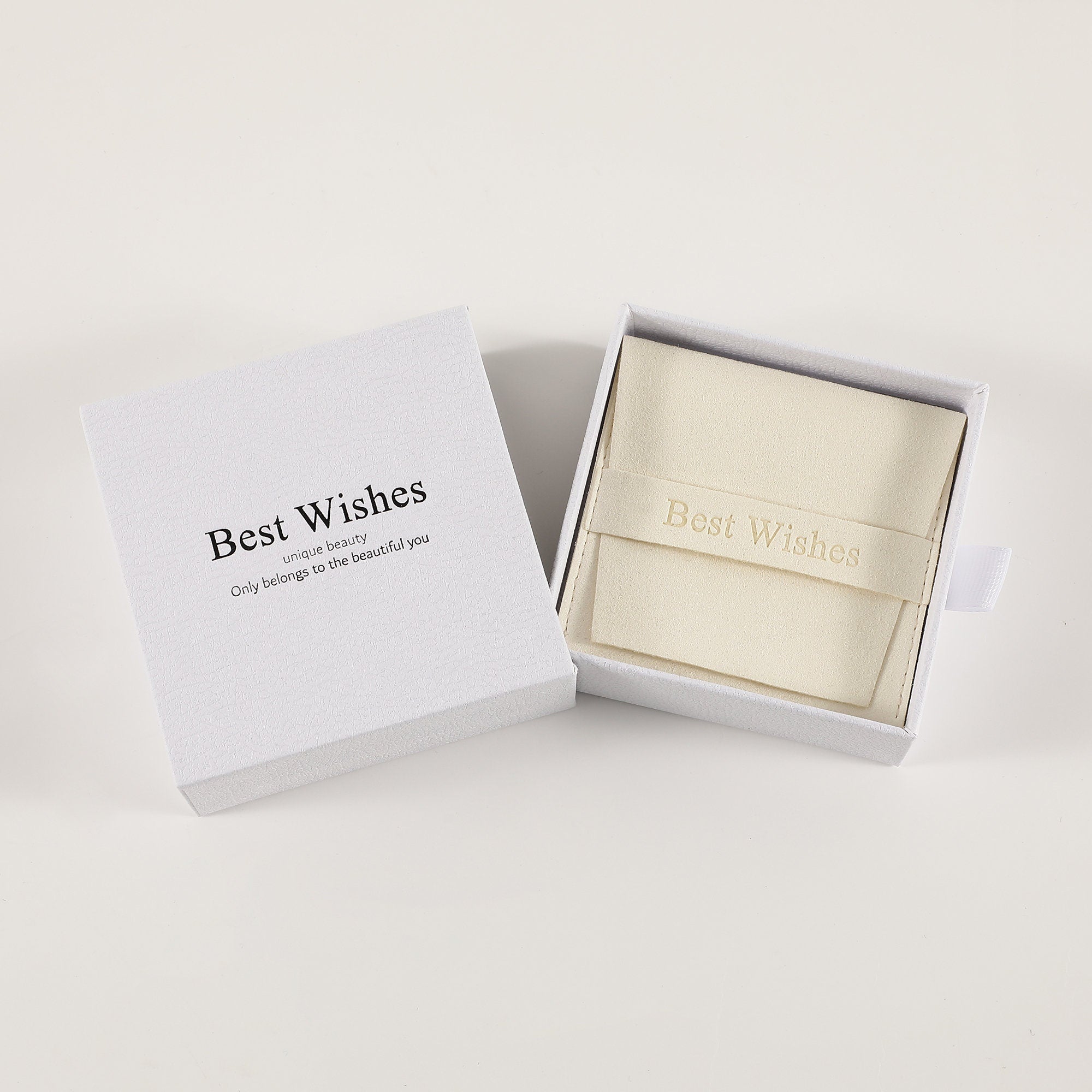 Jewelry Gift Box Set: Microfiber Bag, Customizable Logo-zoom-9