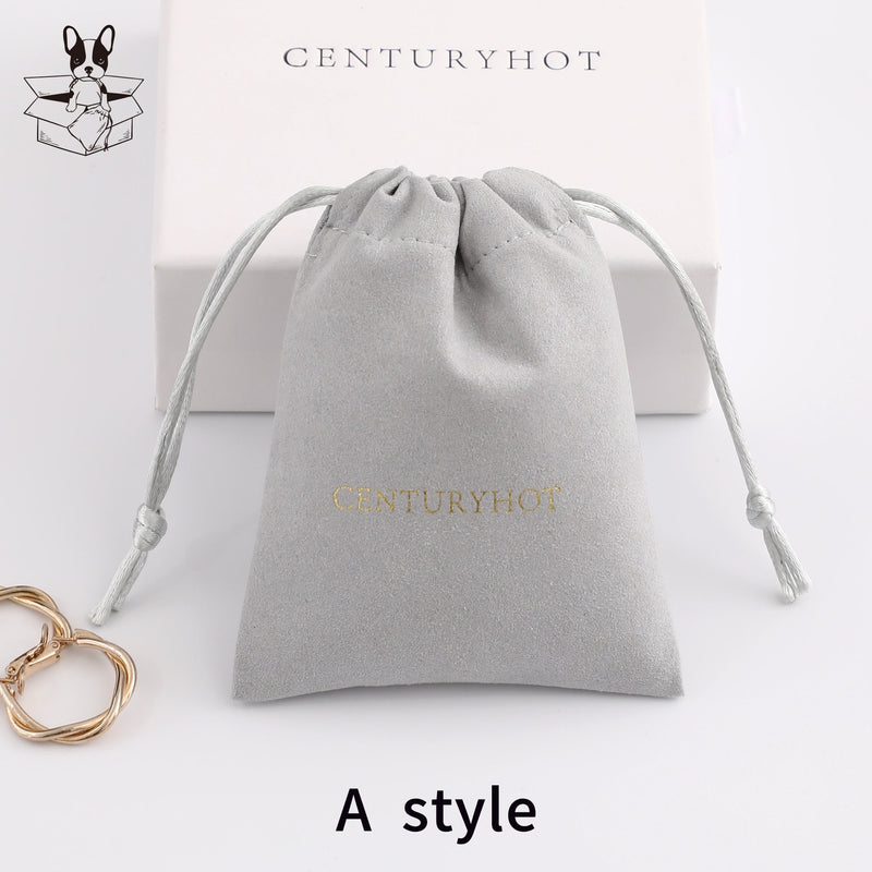 Custom Logo Microfiber Drawstring Bags, Personalized Jewelry Packaging-zoom-